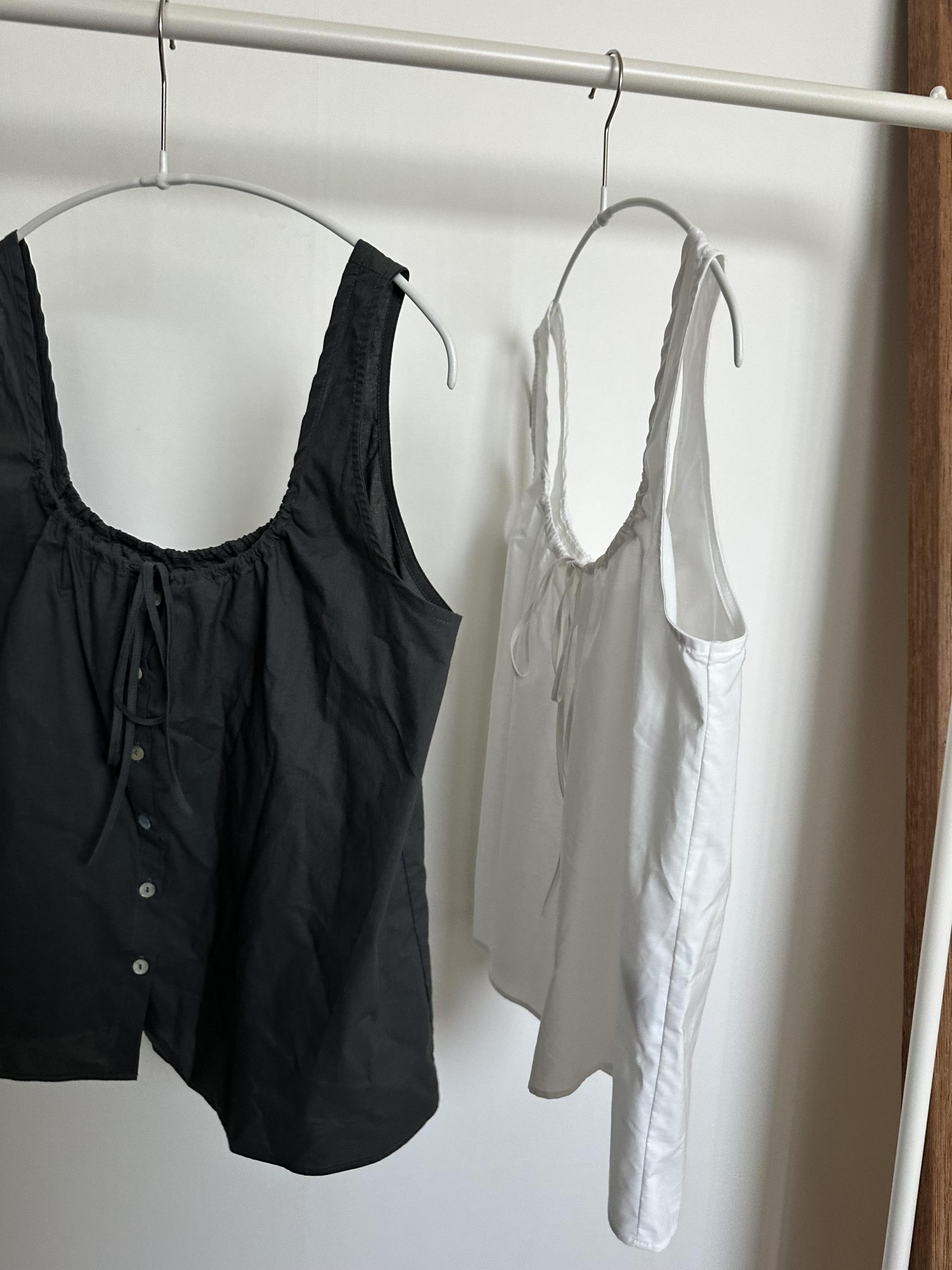 dew blouse (charcoal/white)
