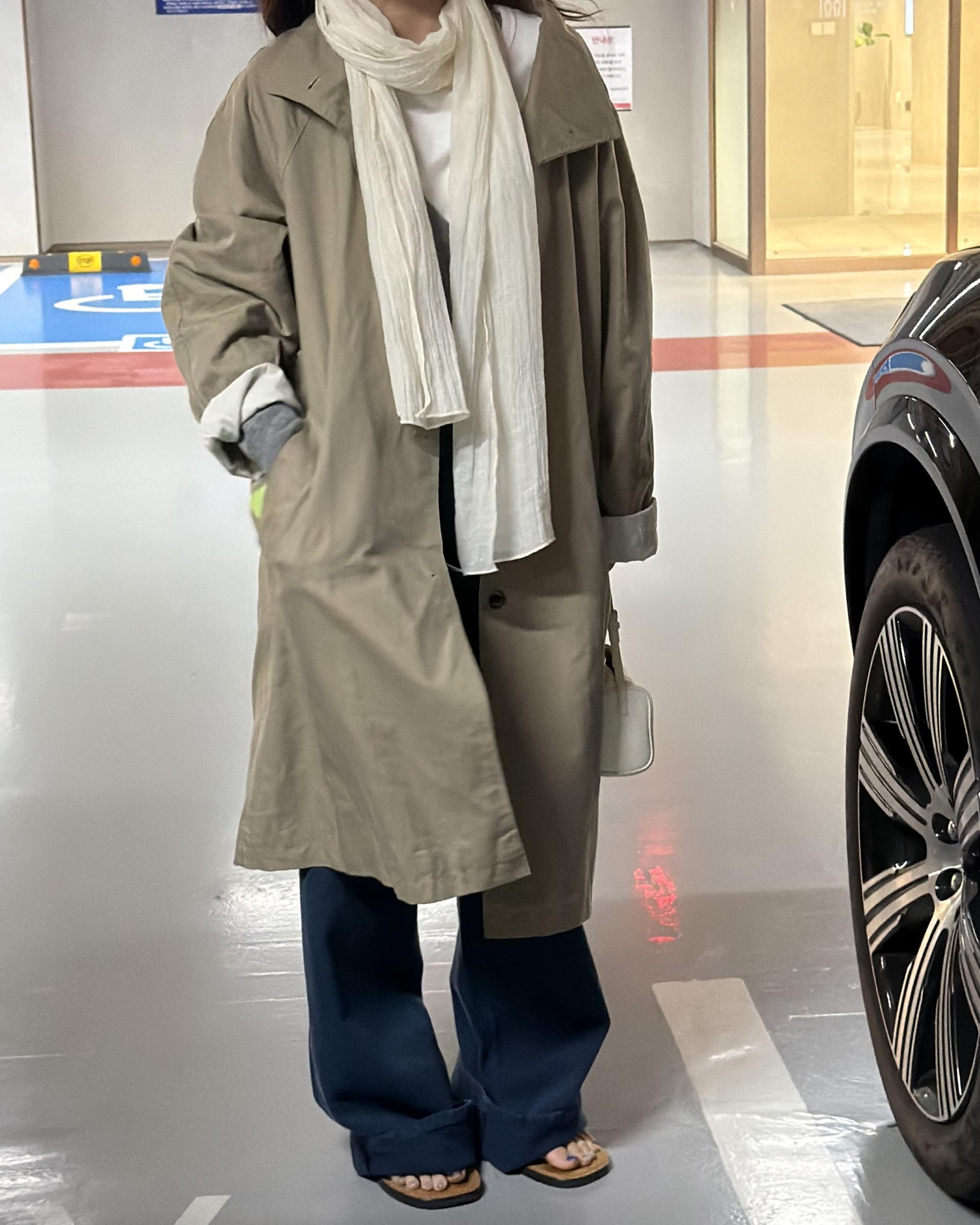post single trench (khaki)
