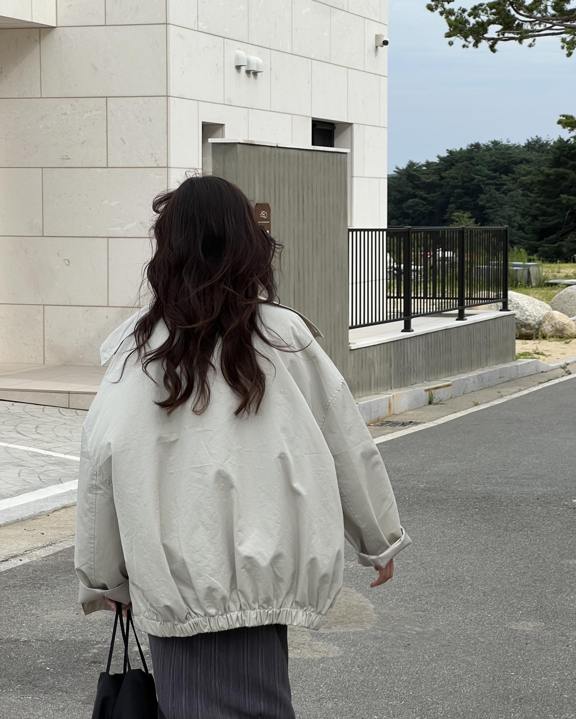 grocery half jumper (cream beige/navy)