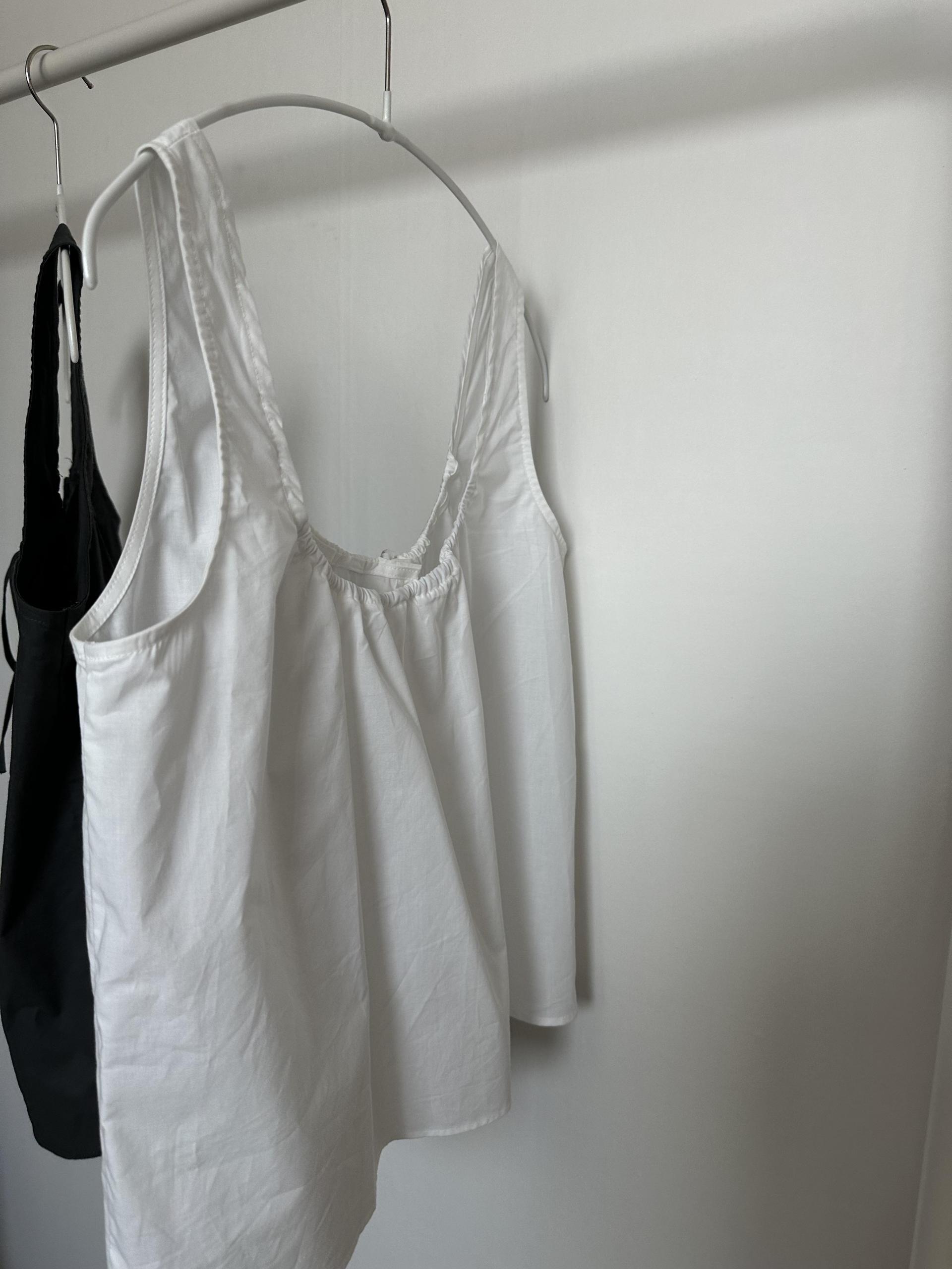 dew blouse (charcoal/white)