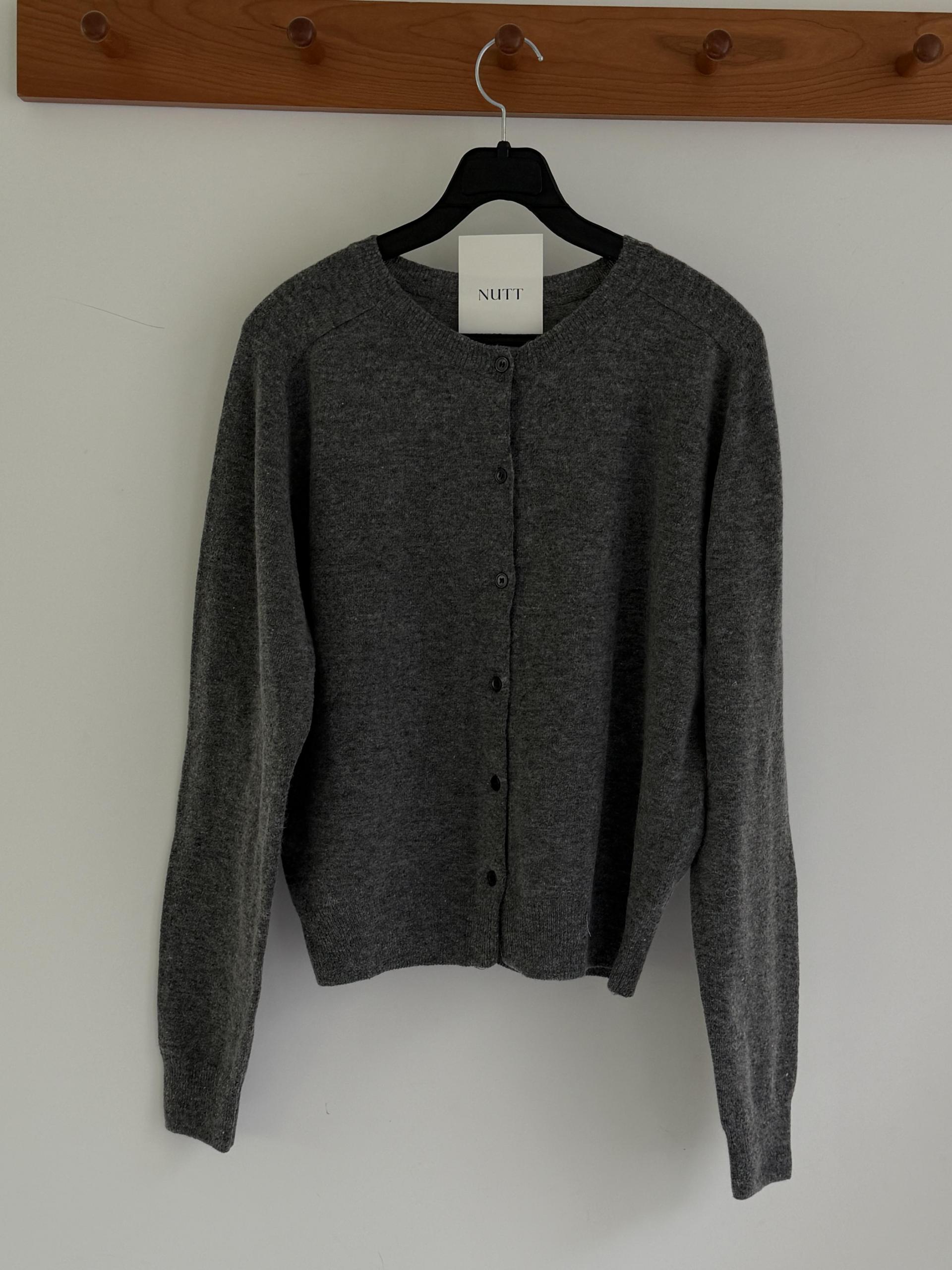 bowl round cardigan (grey/khaki/red) ์