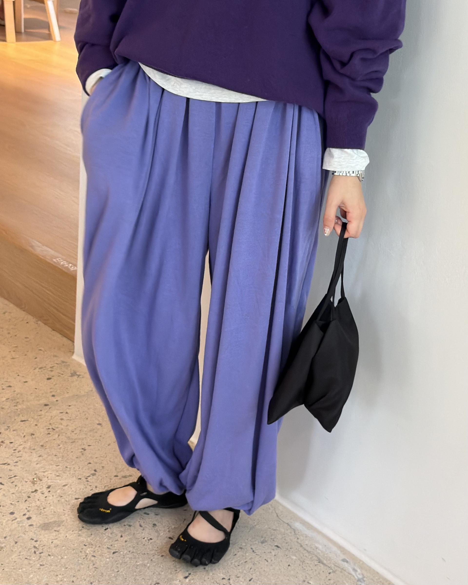 savanna harem pants (purple/charcoal/grey)