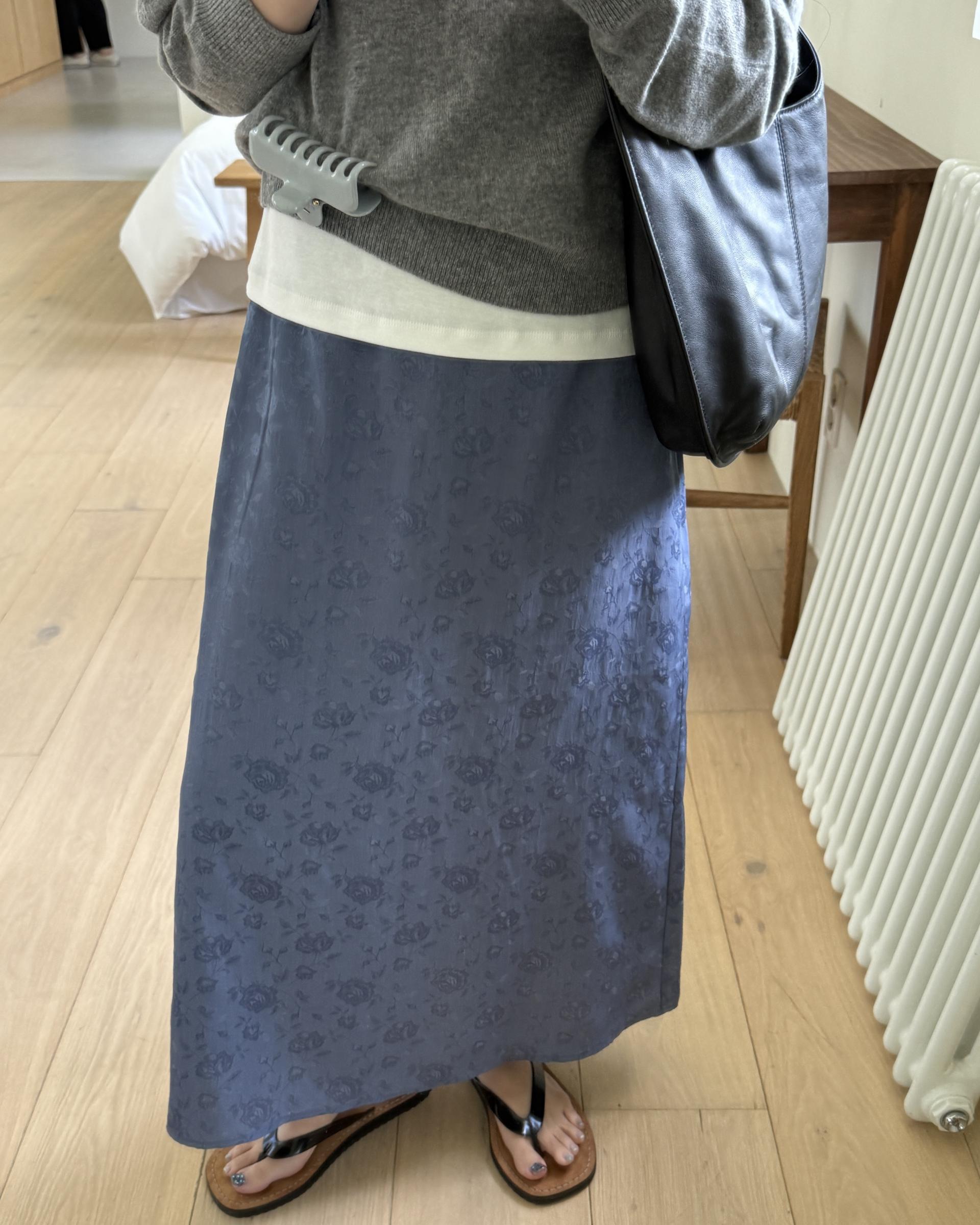 till deep v-neck knit (grey)
