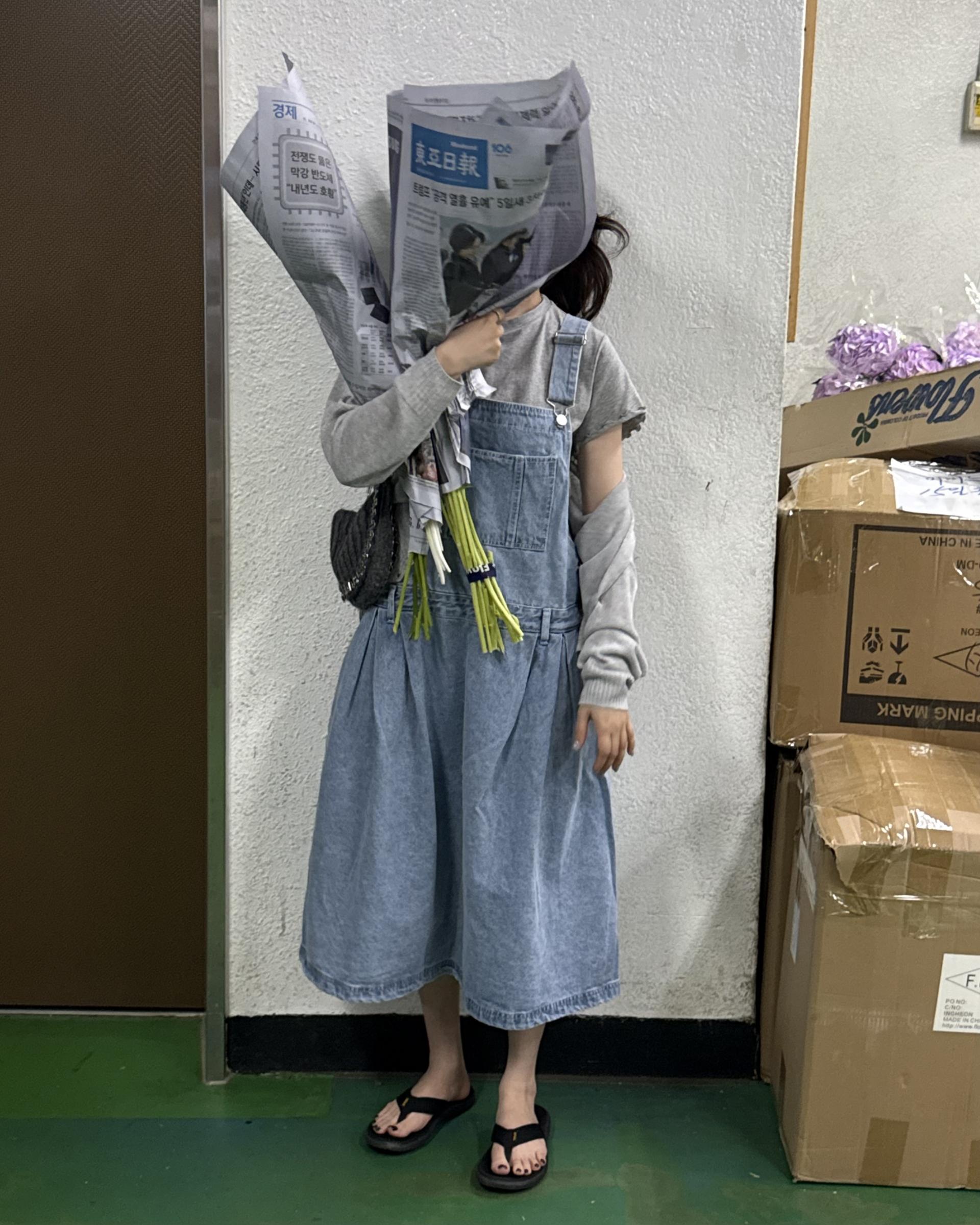miguel denim overall