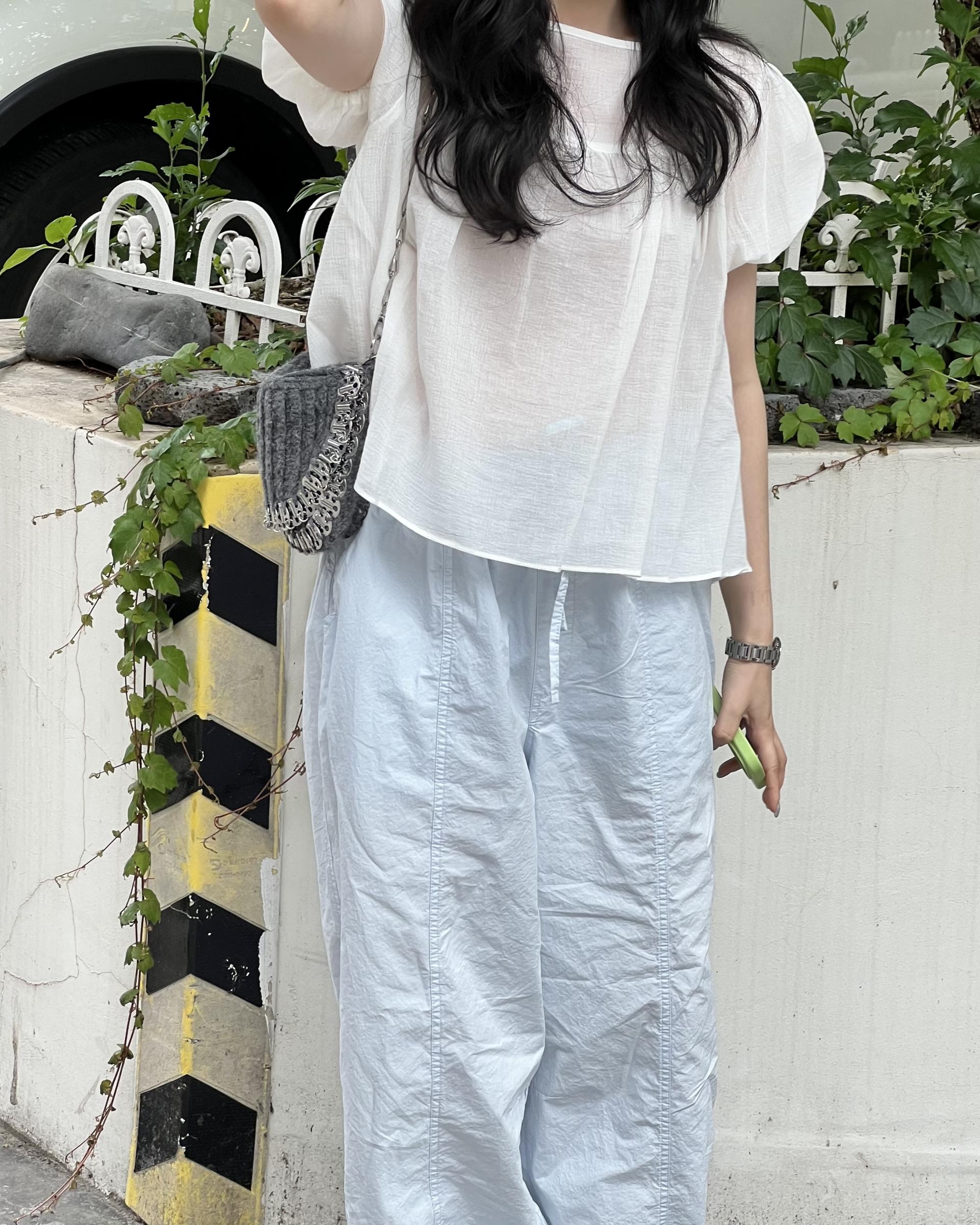 kid pants (butter/baby blue)