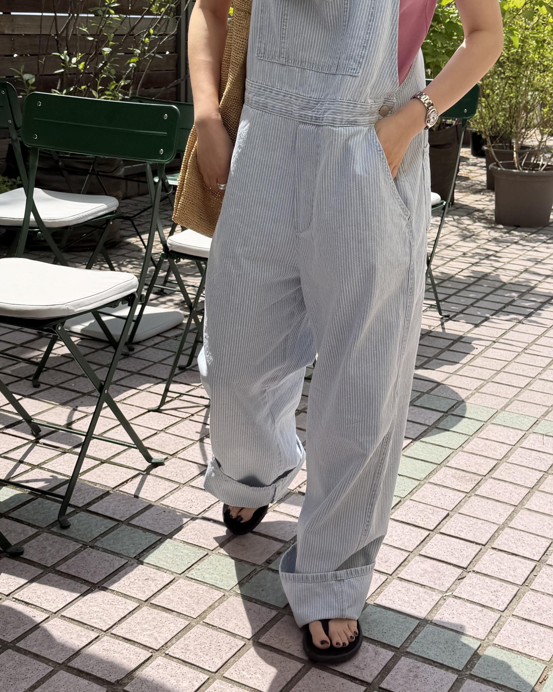 donkey stripe overall