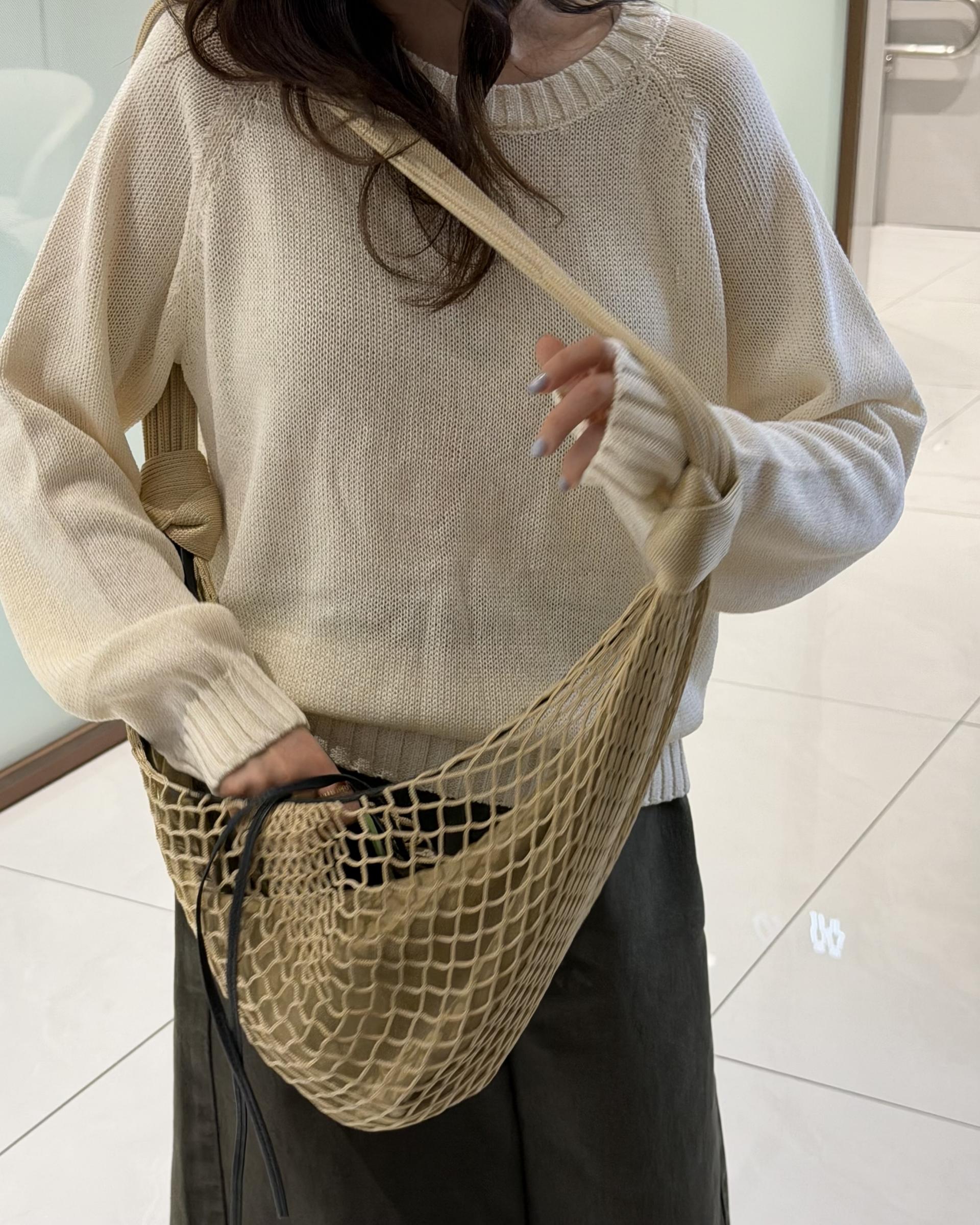 meet round knit(turkish blue/cream)