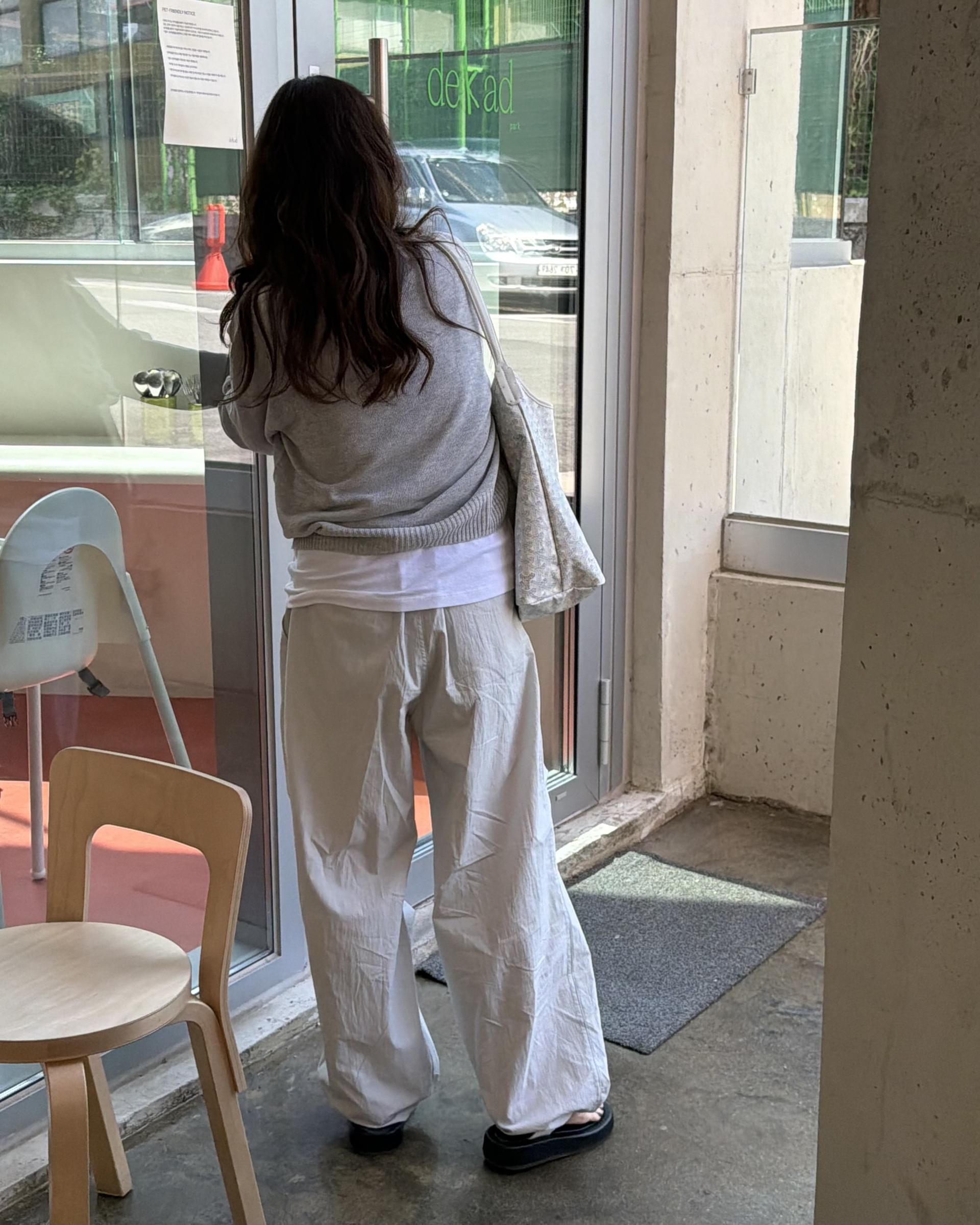pampas string pants (pale grey)