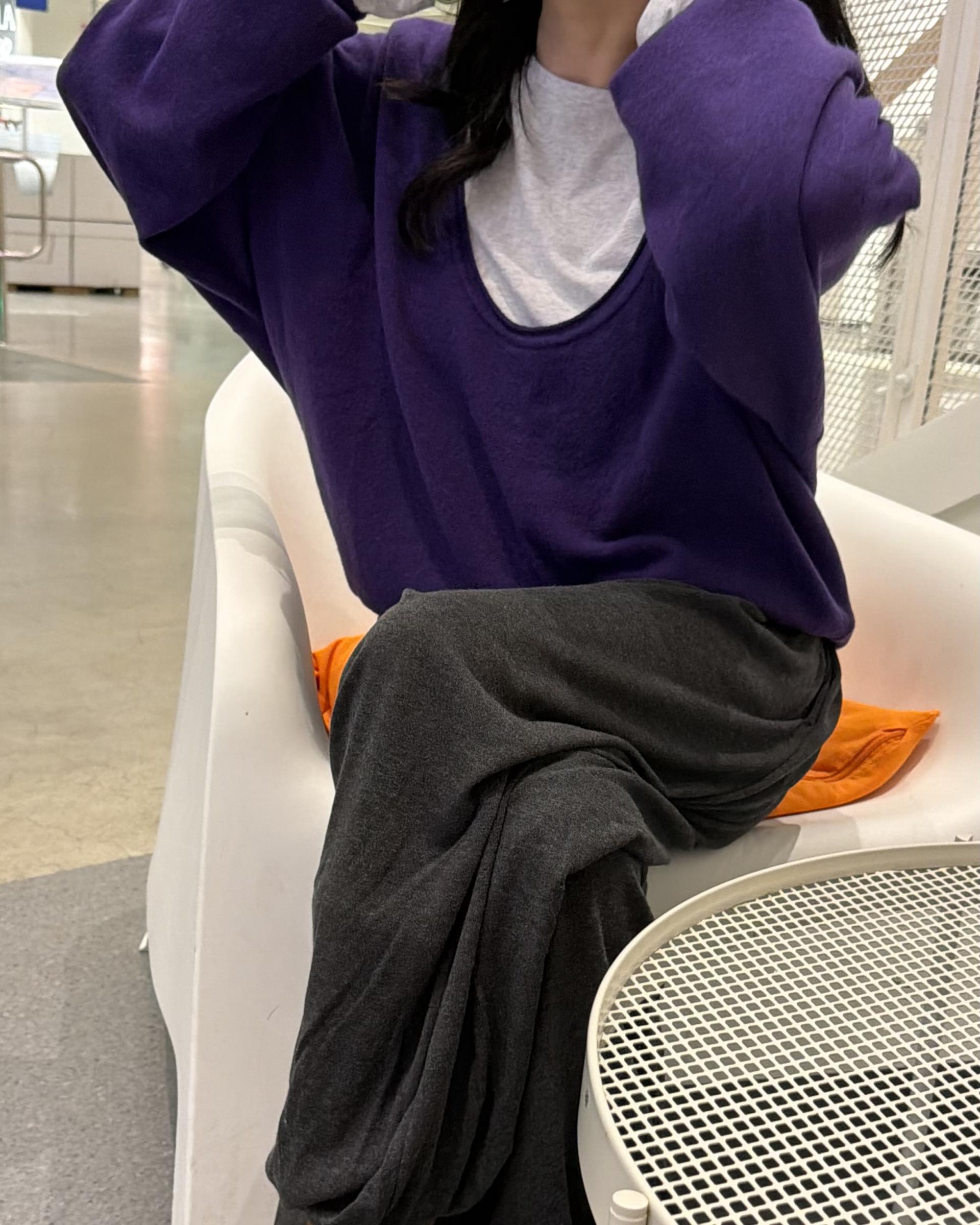 savanna harem pants (purple/charcoal/grey)