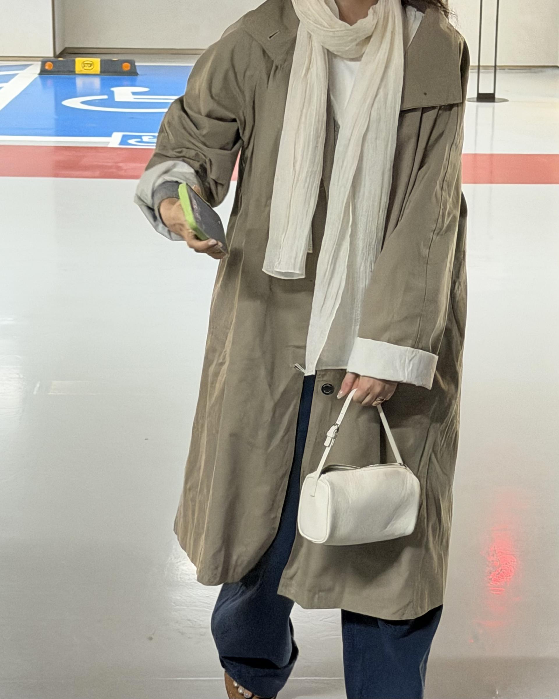 post single trench (khaki)