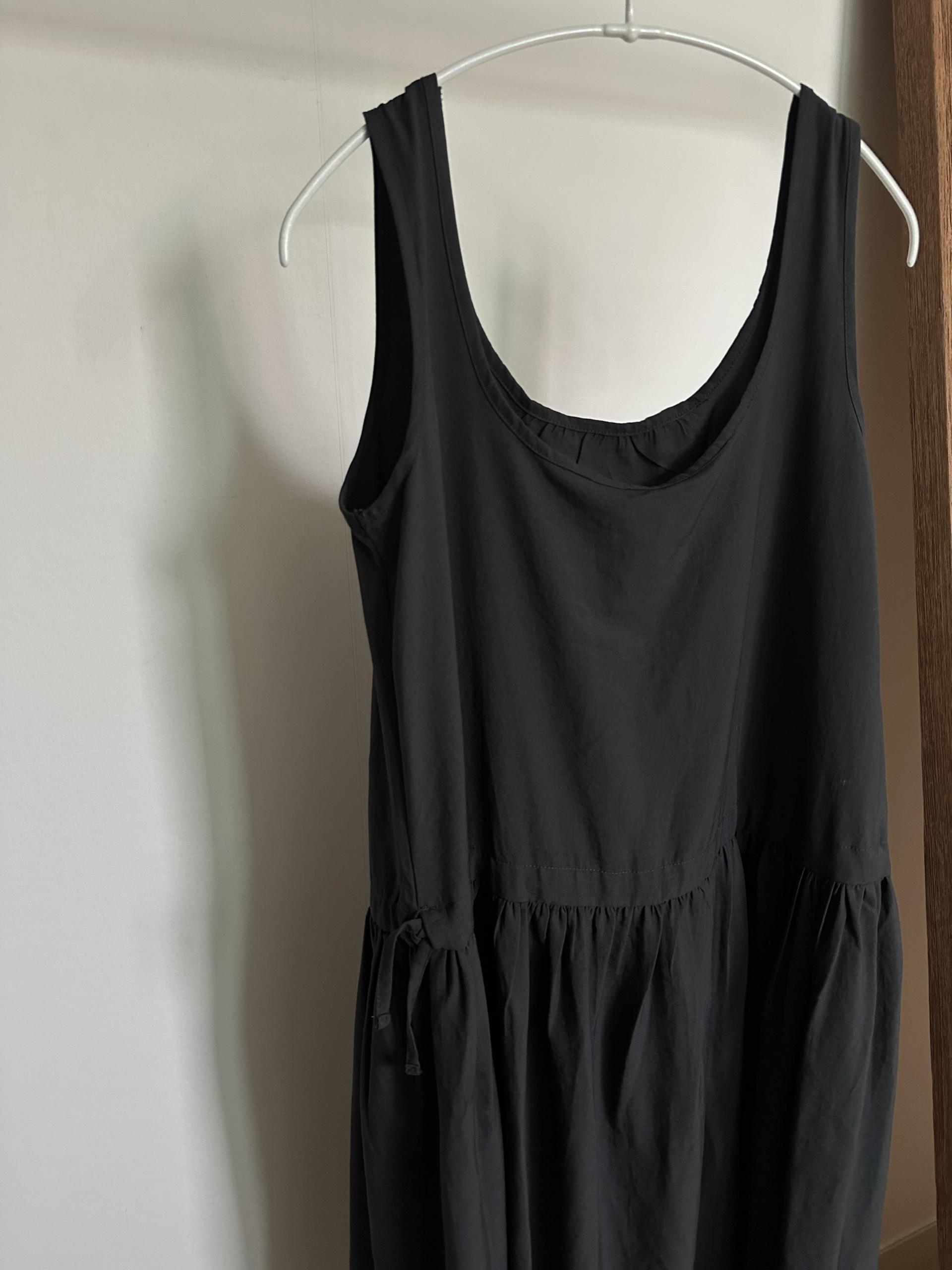 oatmeal dress (charcoal/cream)