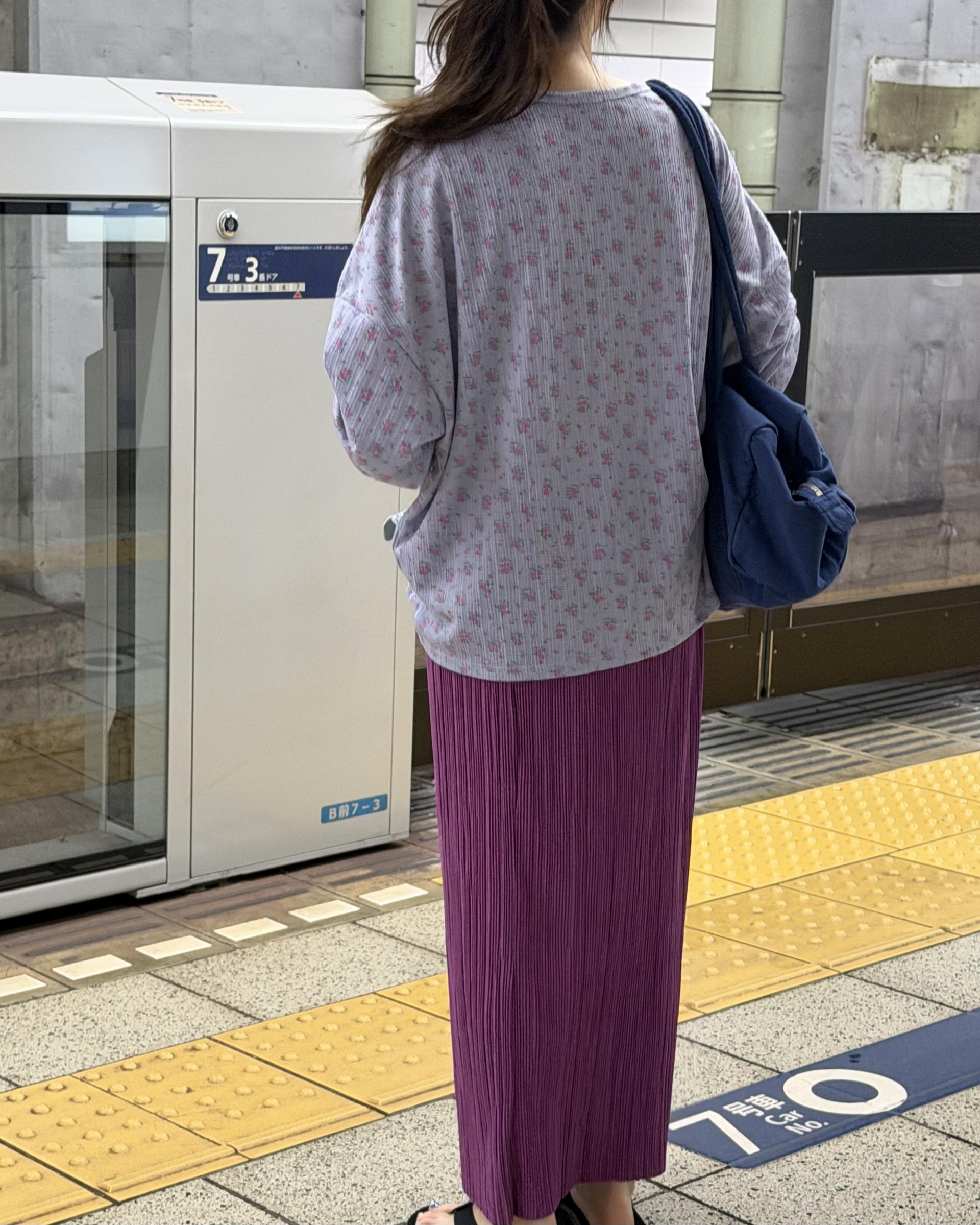 <made> penne skirt (violet)