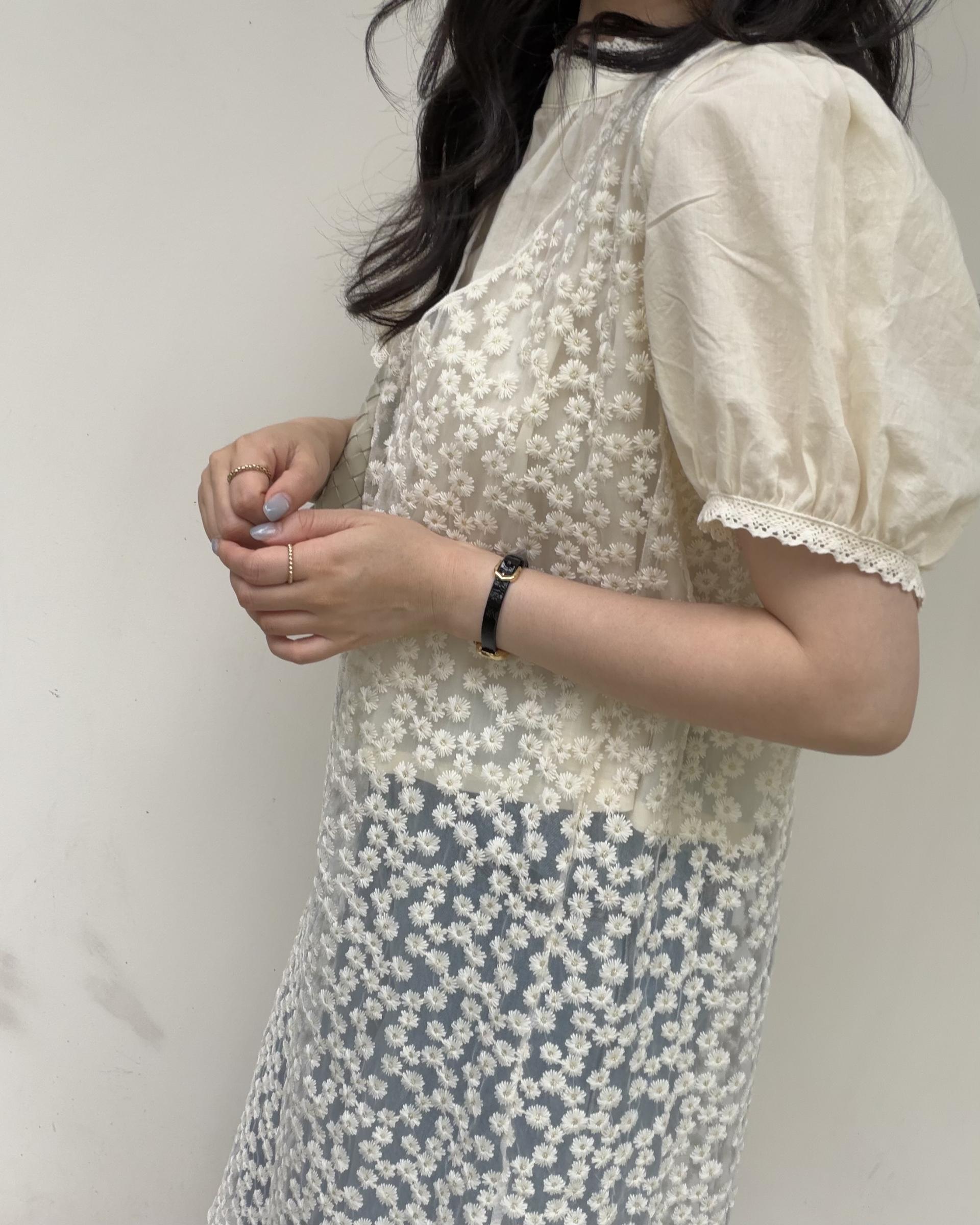 flan lace blouse (cream/ivory)