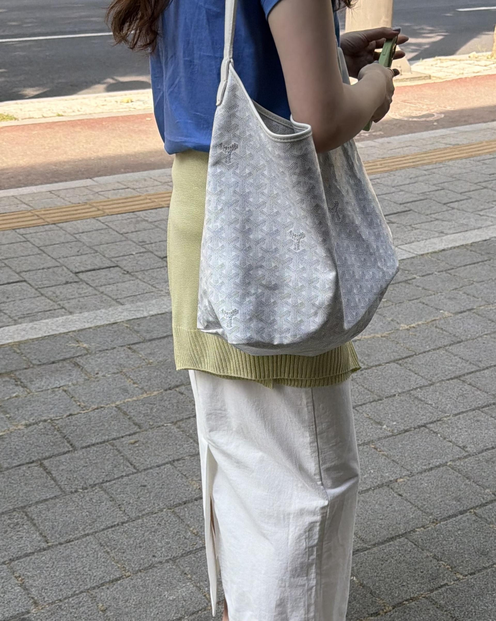 mile top (aqua blue/melange/white) 완