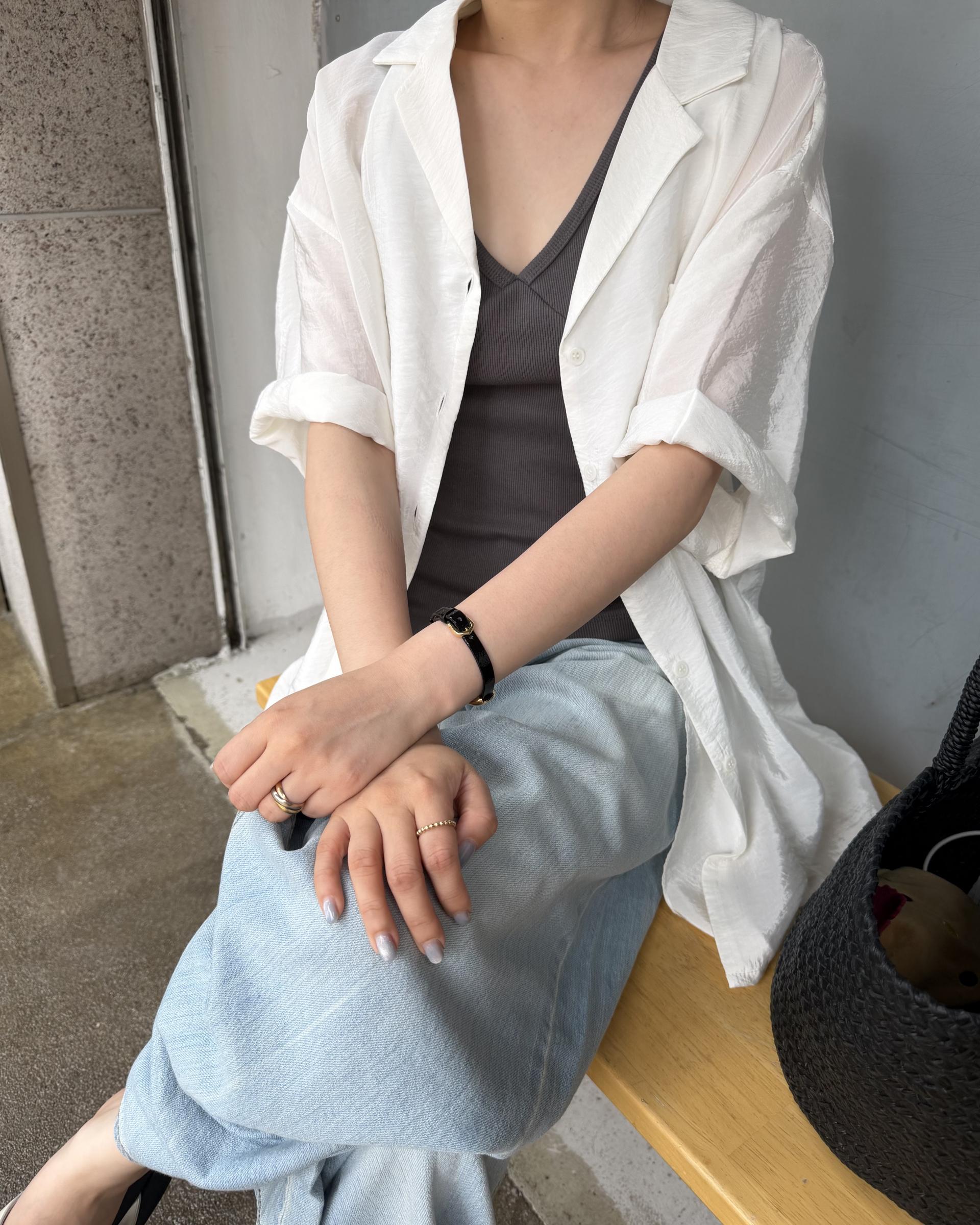 sand sleeveless (charcoal/white/olive)