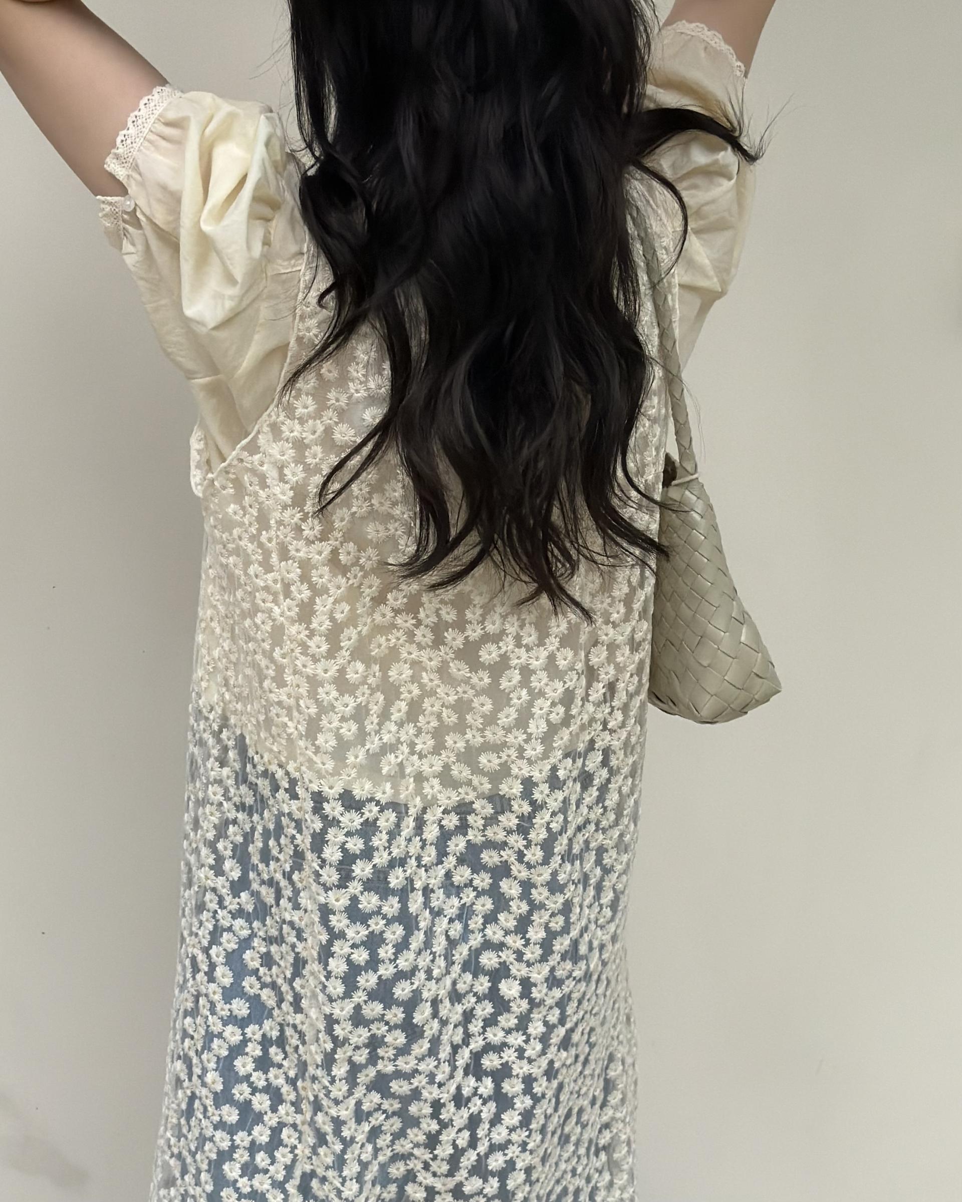 flan lace blouse (cream/ivory)