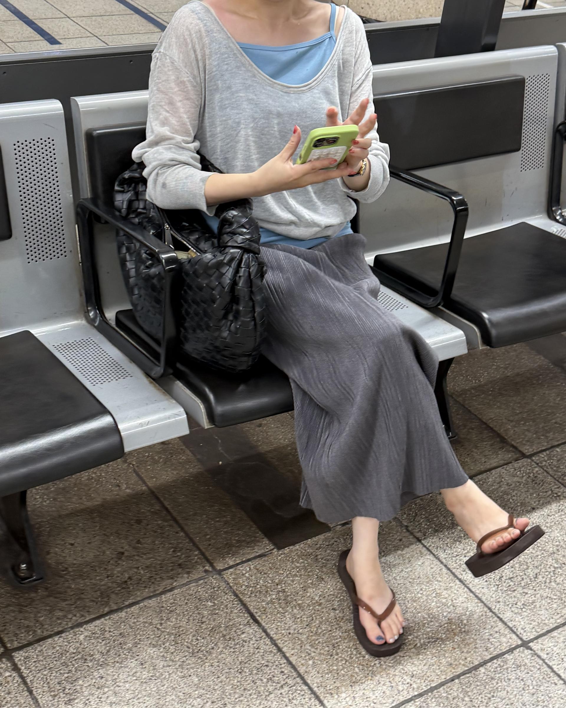 <made> penne skirt (charcoal grey)