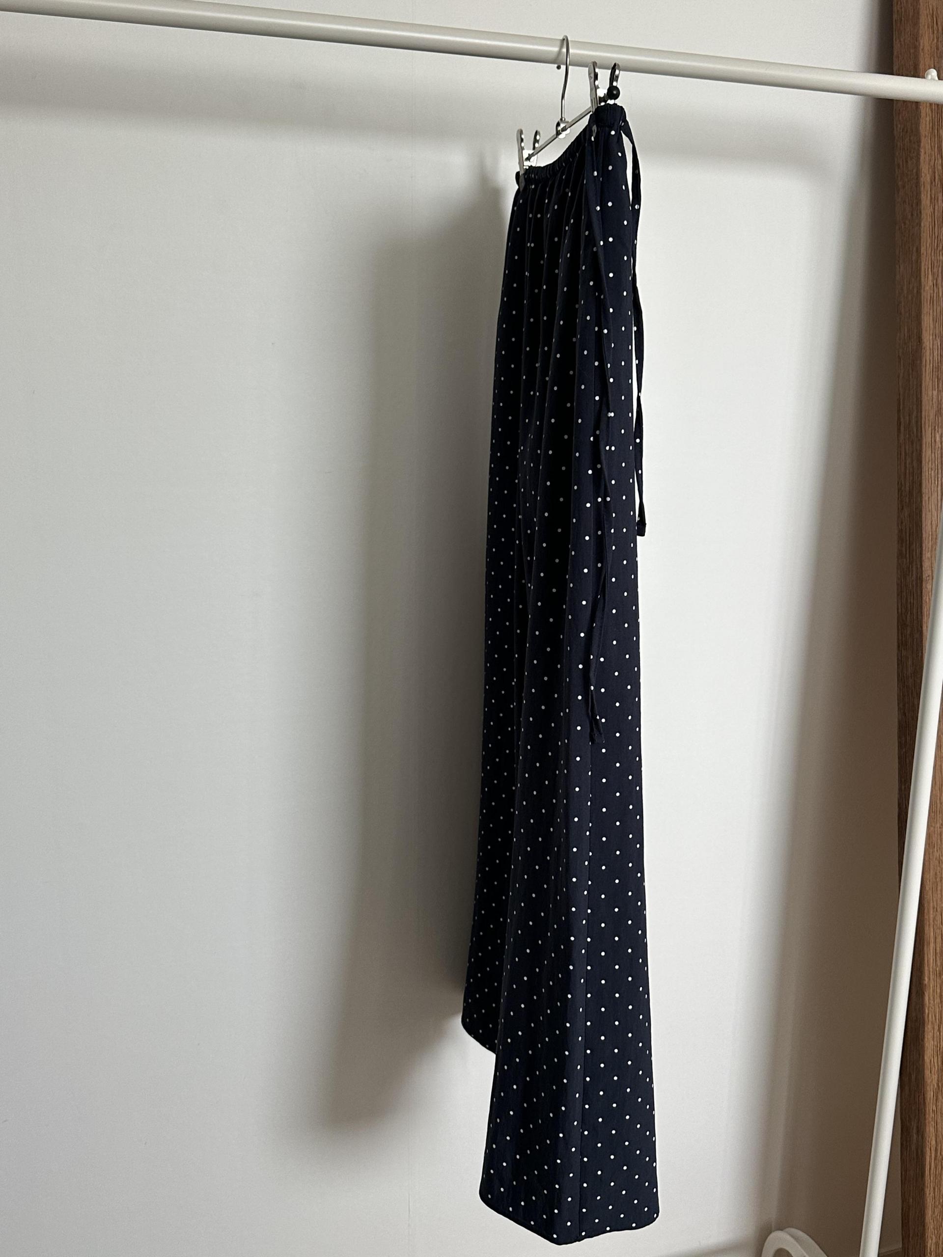 dot maxi skirt
