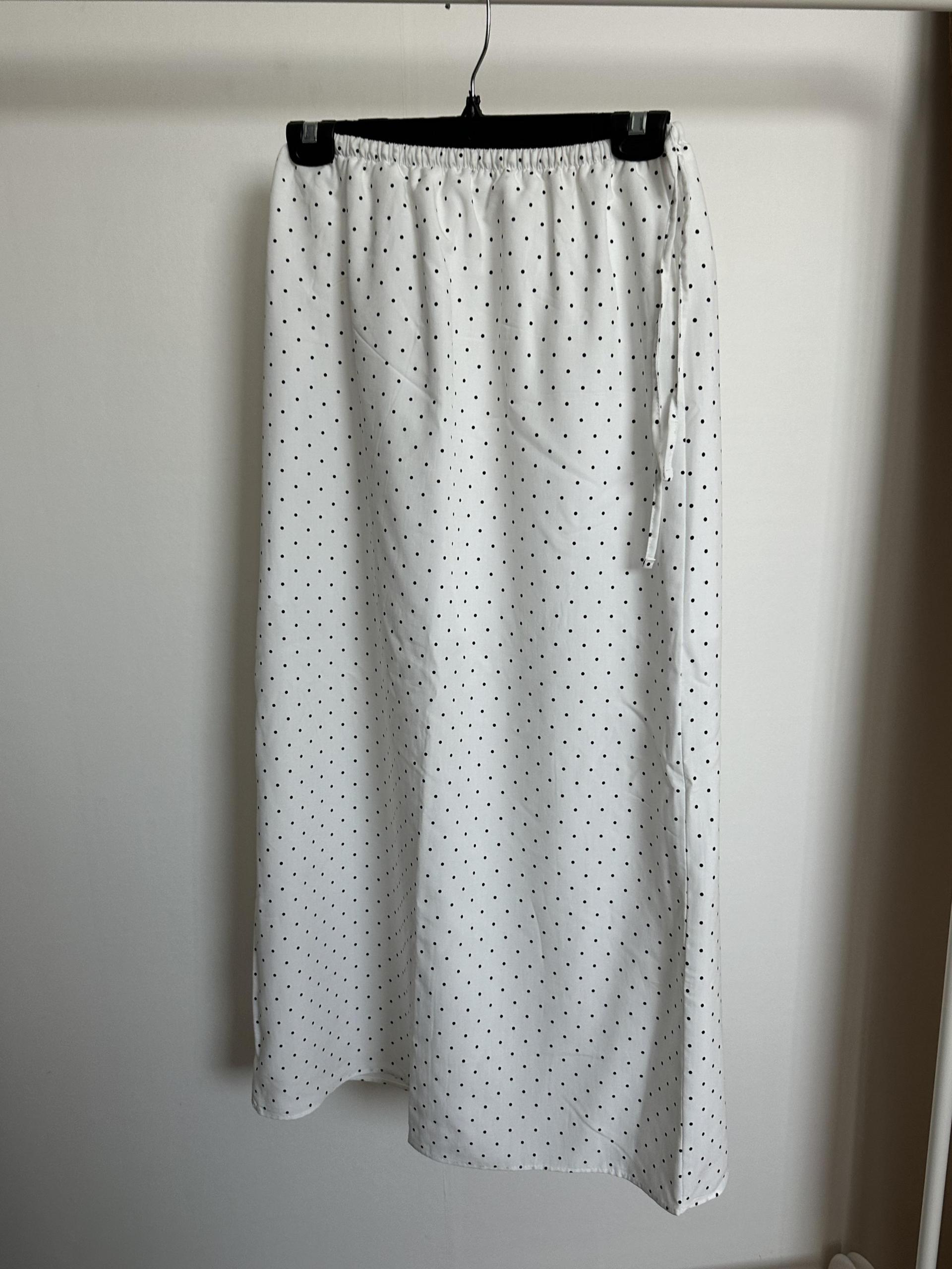 dot maxi skirt