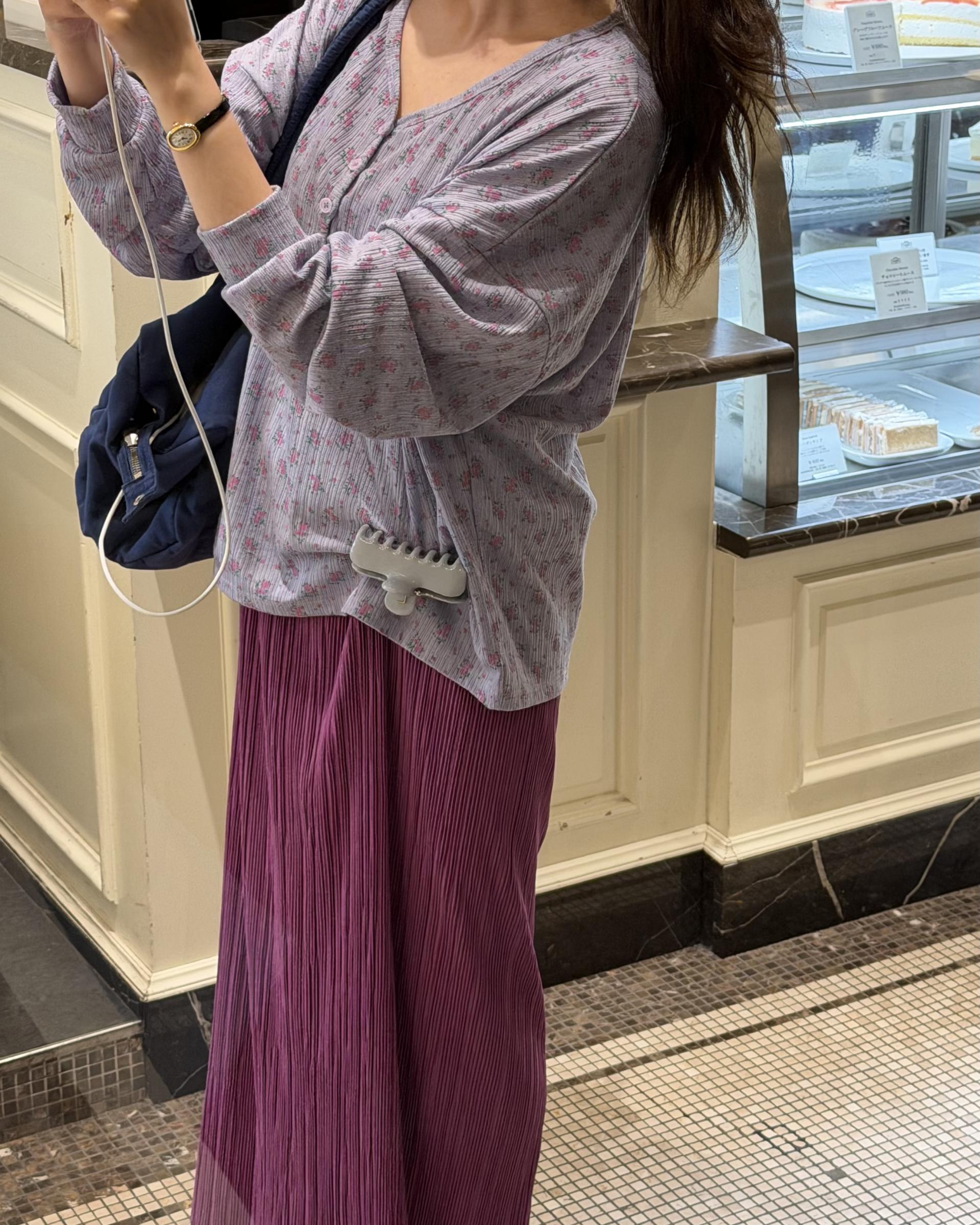 <made> penne skirt (violet)