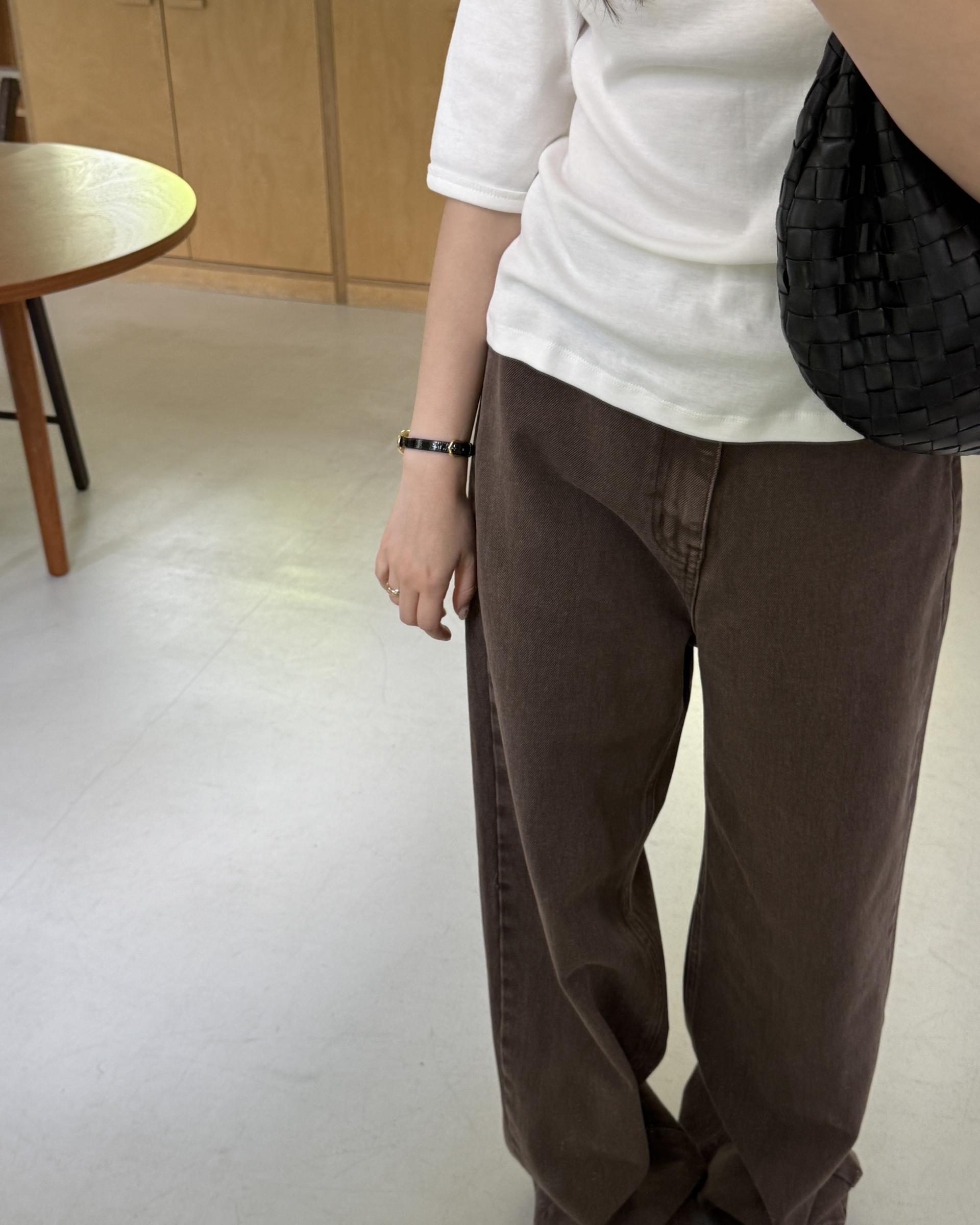 moon dying pants (brown/blue)
