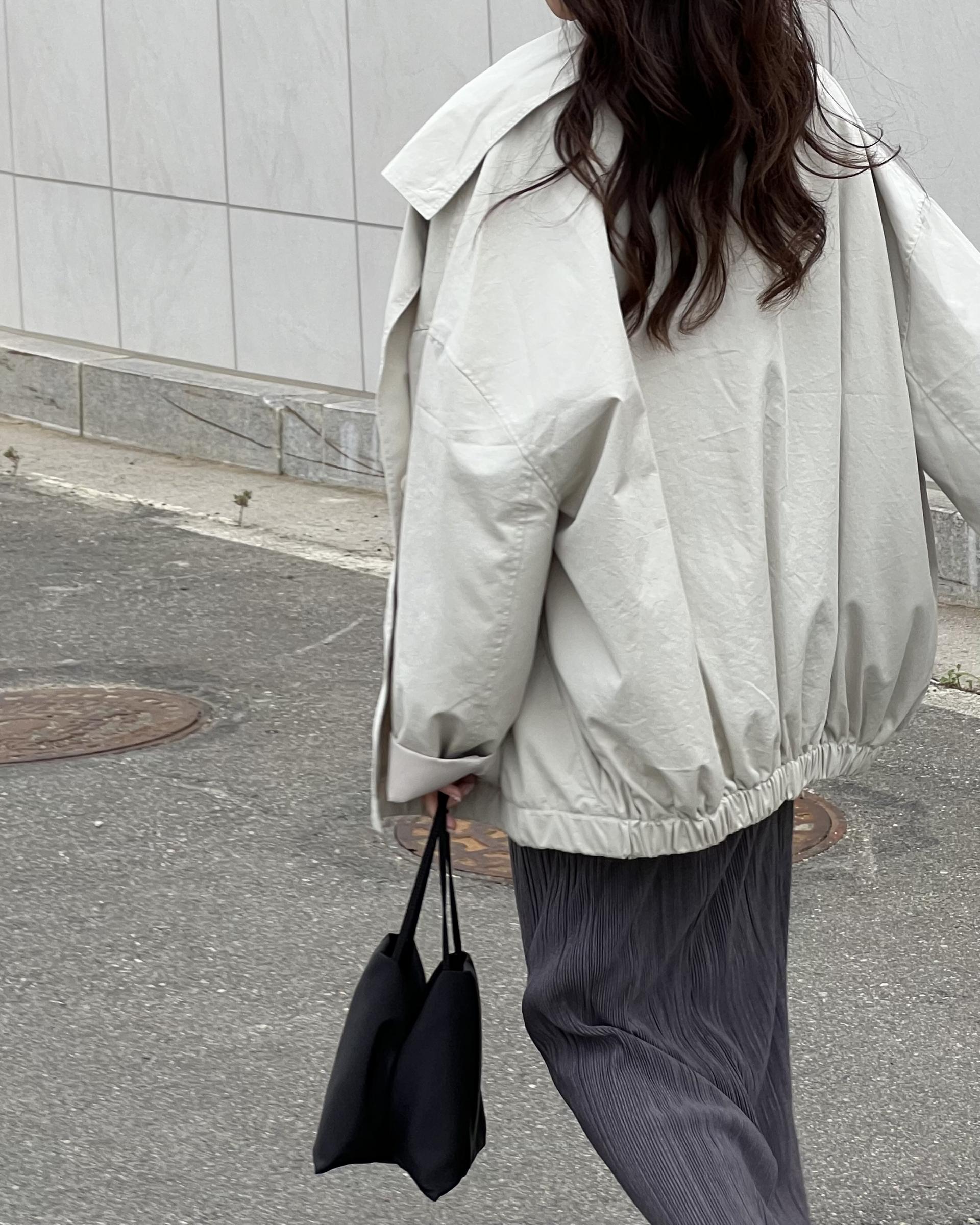 grocery half jumper (cream beige/navy)
