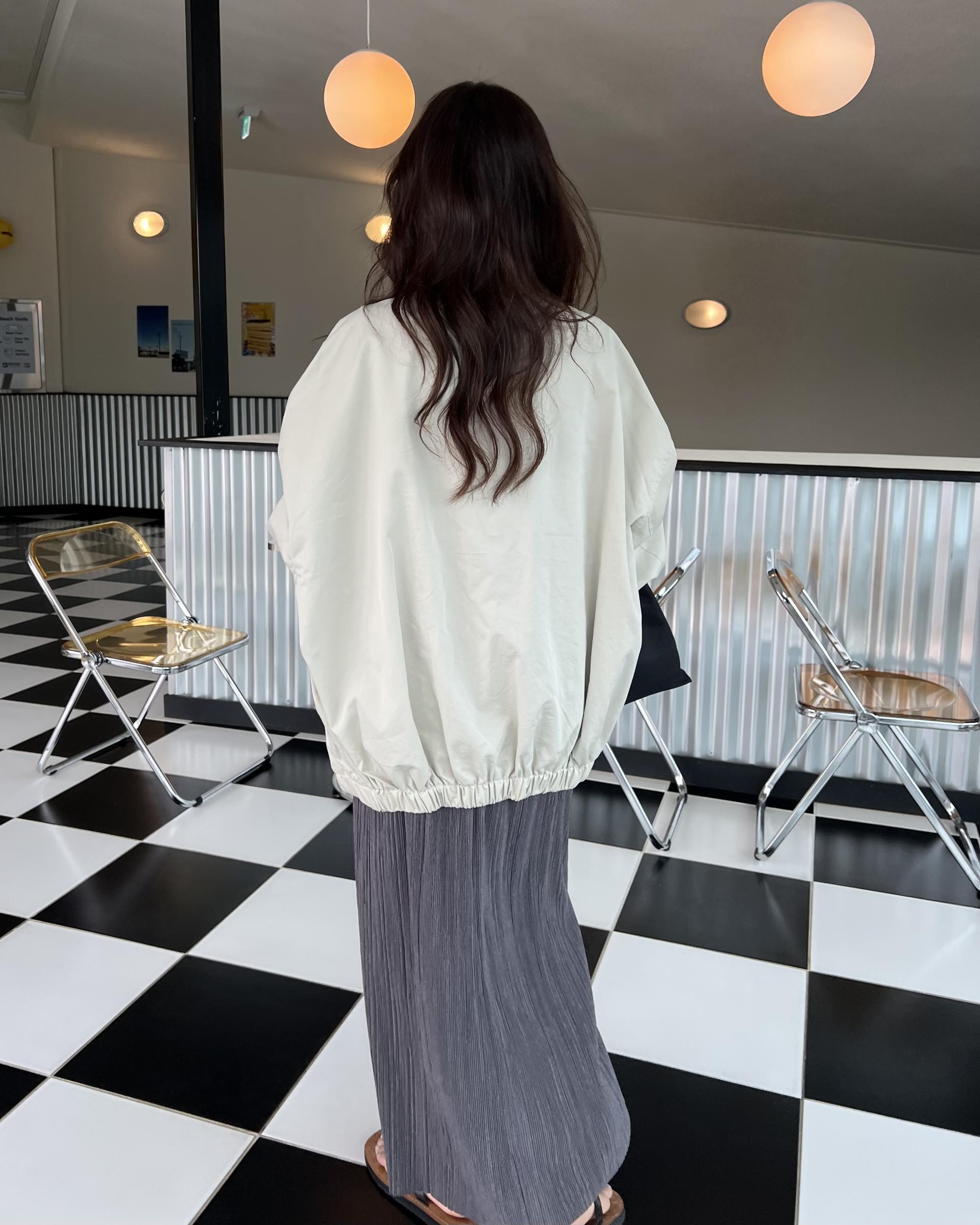 grocery half jumper (cream beige/navy)