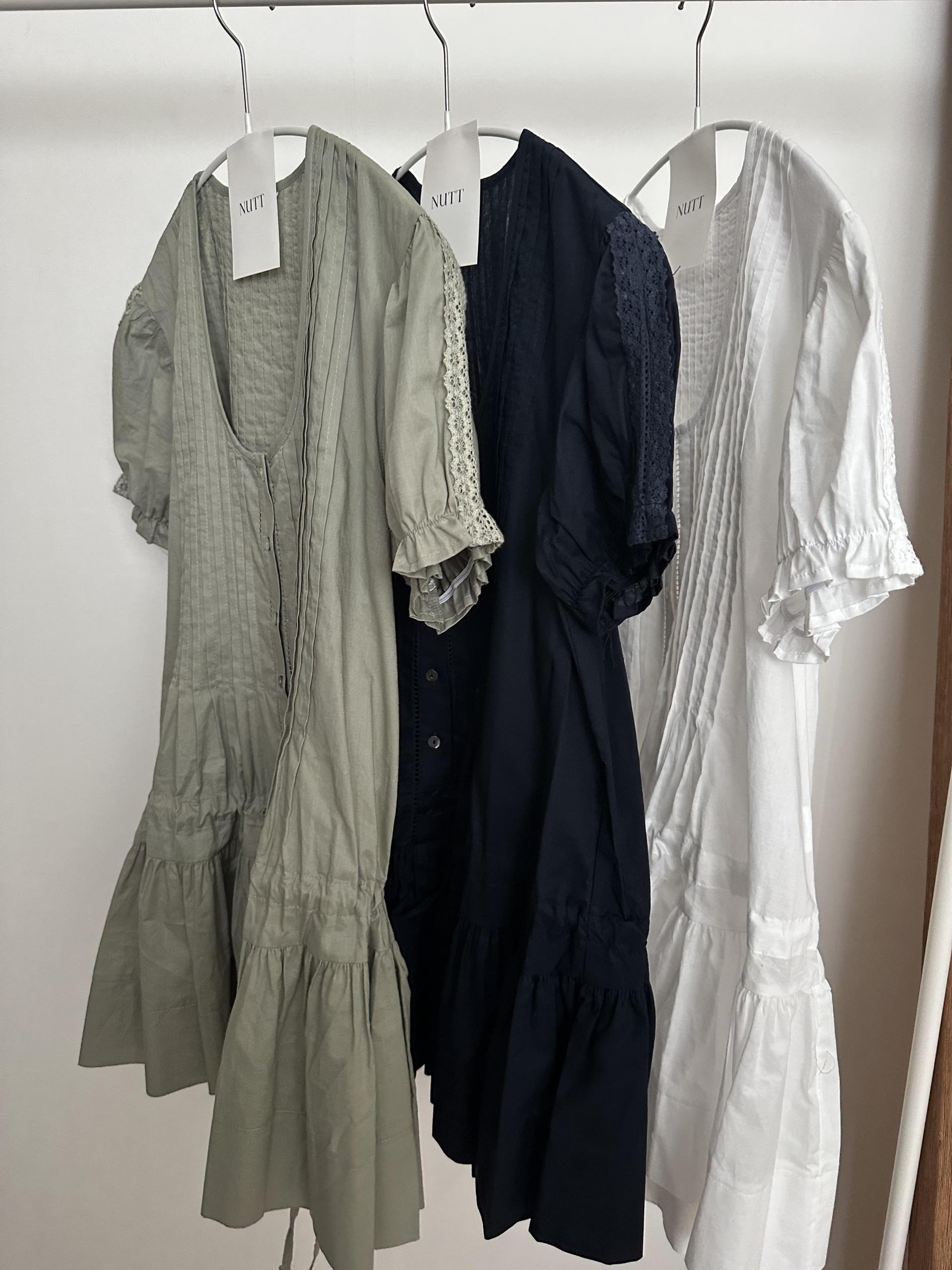 deborah pintuck dress (khaki/ivory/navy) 소재추가