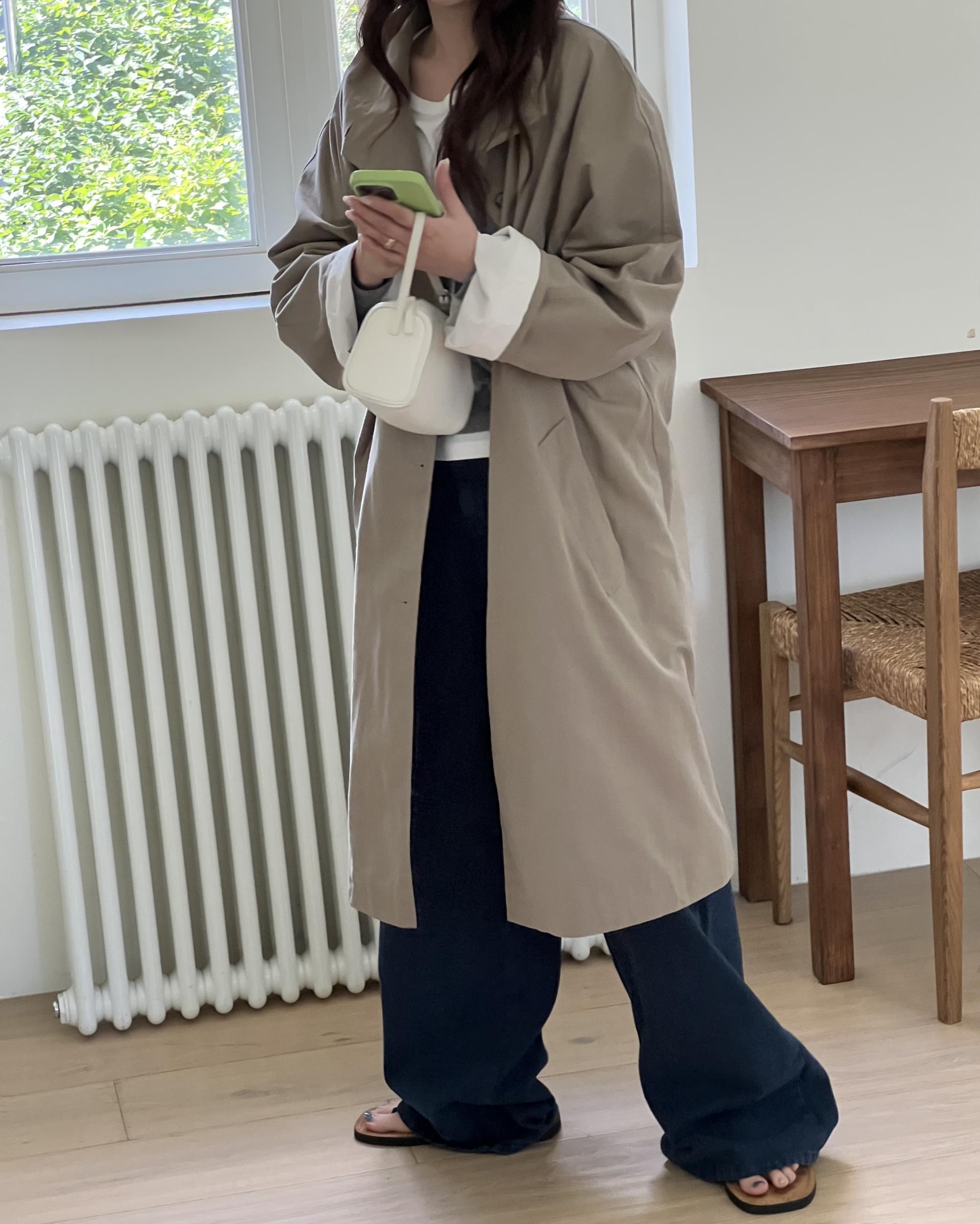 post single trench (khaki)