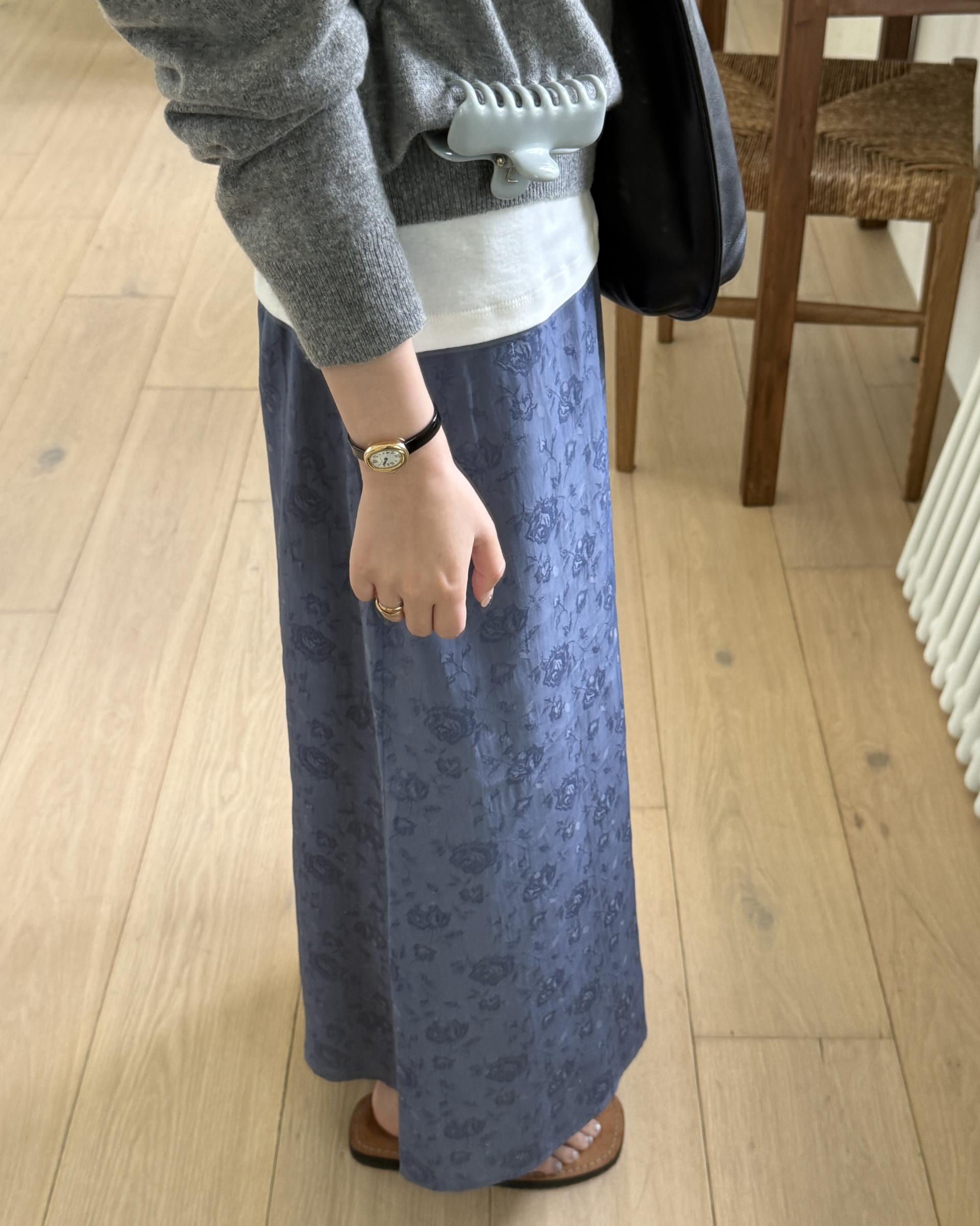 till deep v-neck knit (grey)