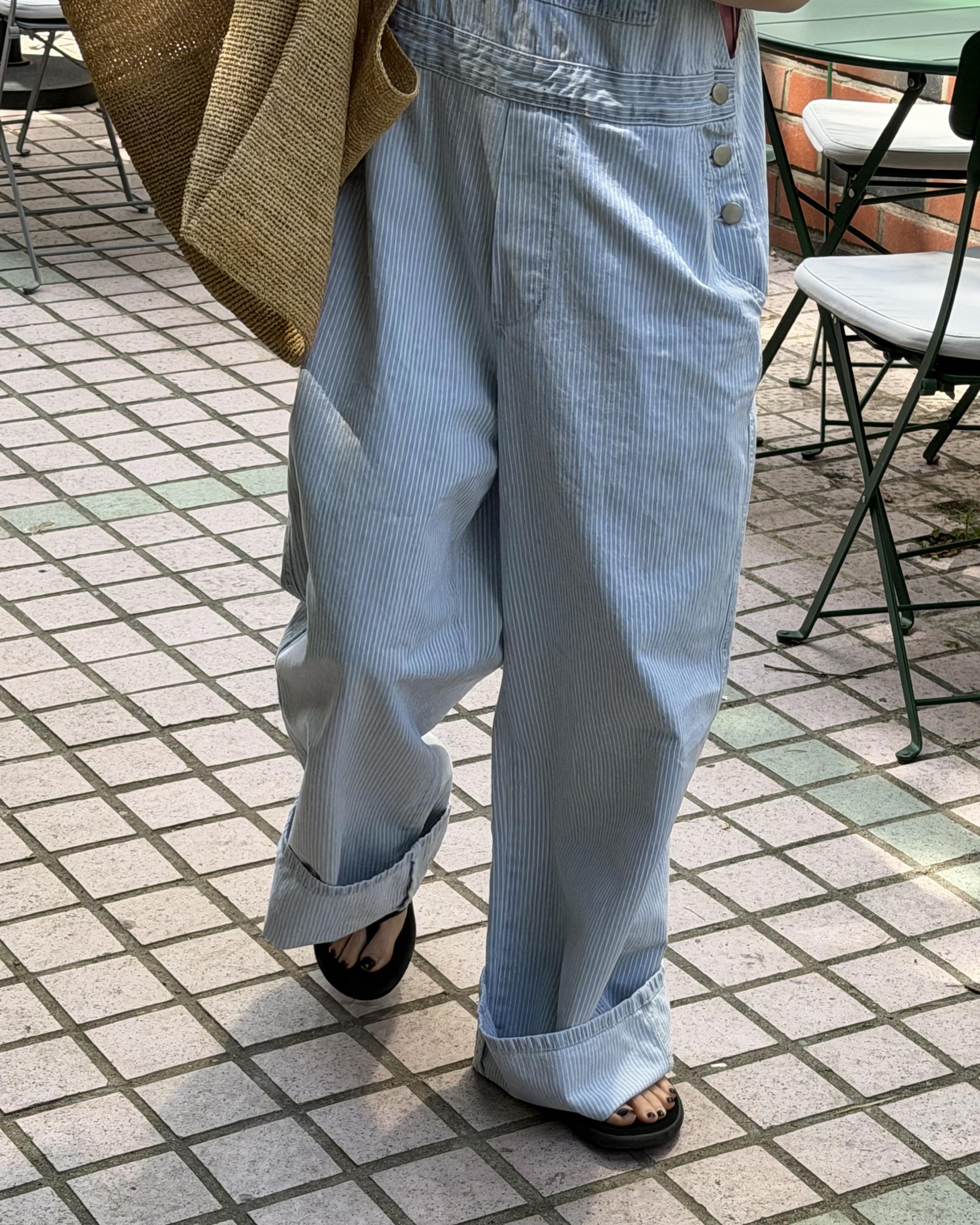donkey stripe overall