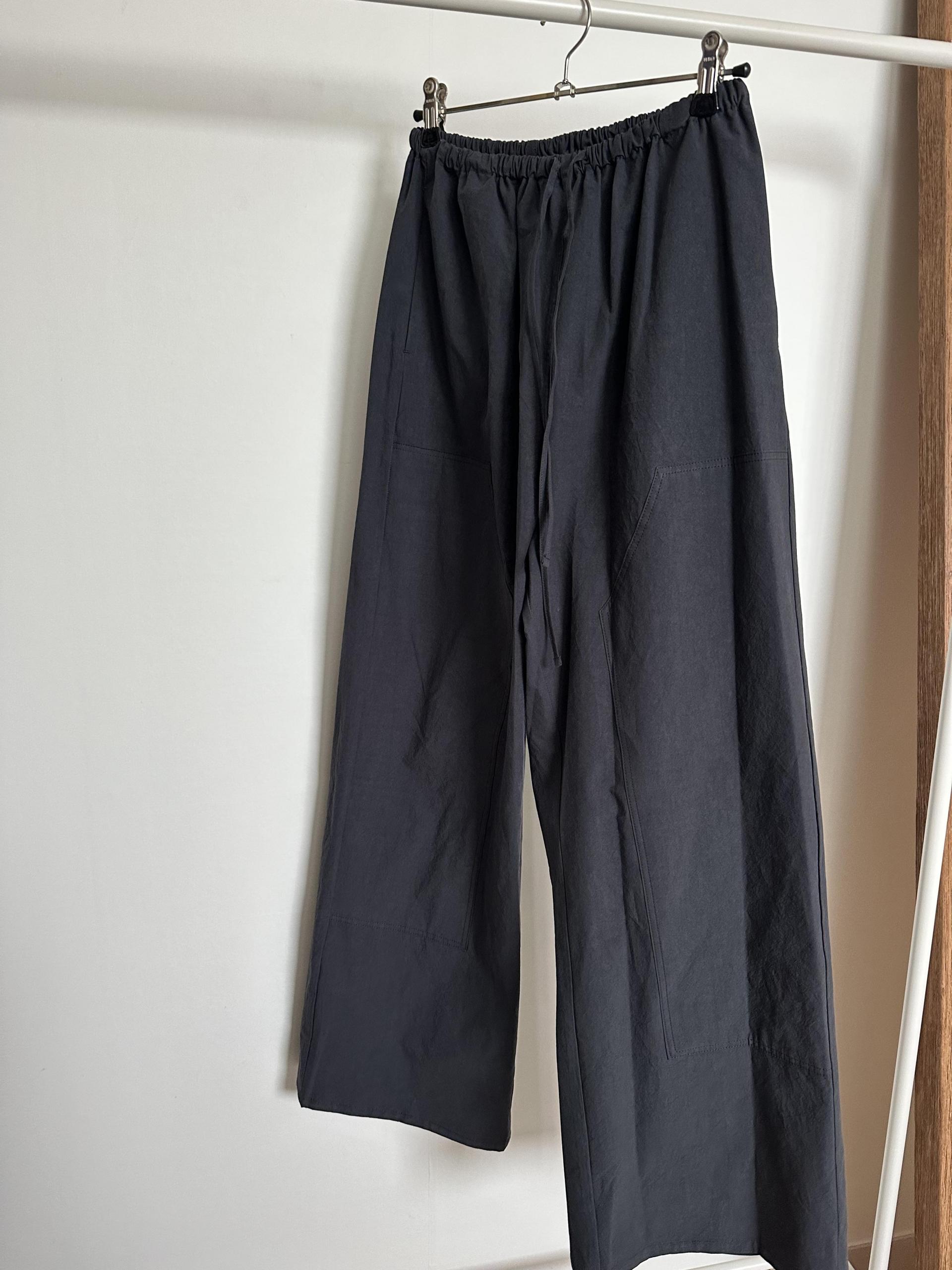 rusk cotton pants (charcoal/navy)