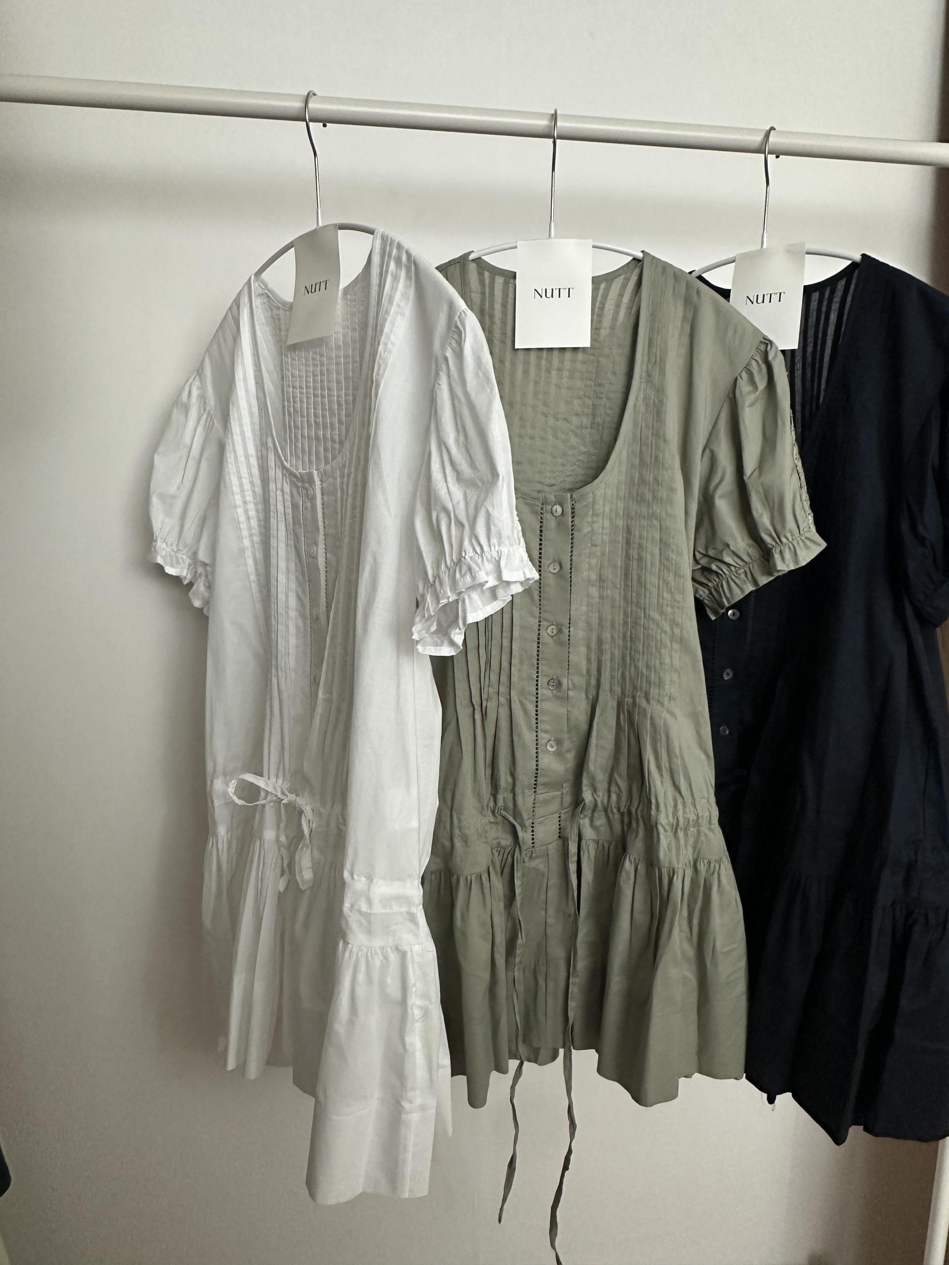 deborah pintuck dress (khaki/ivory/navy) 소재추가