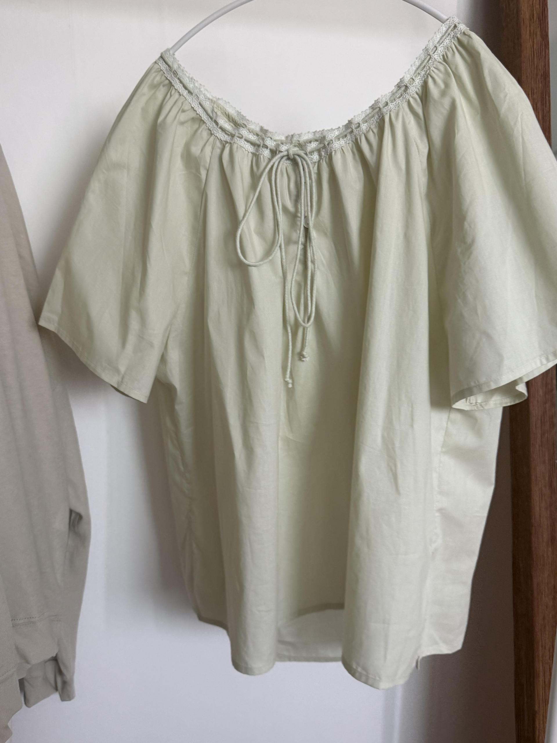 botanic blouse (mint/white)