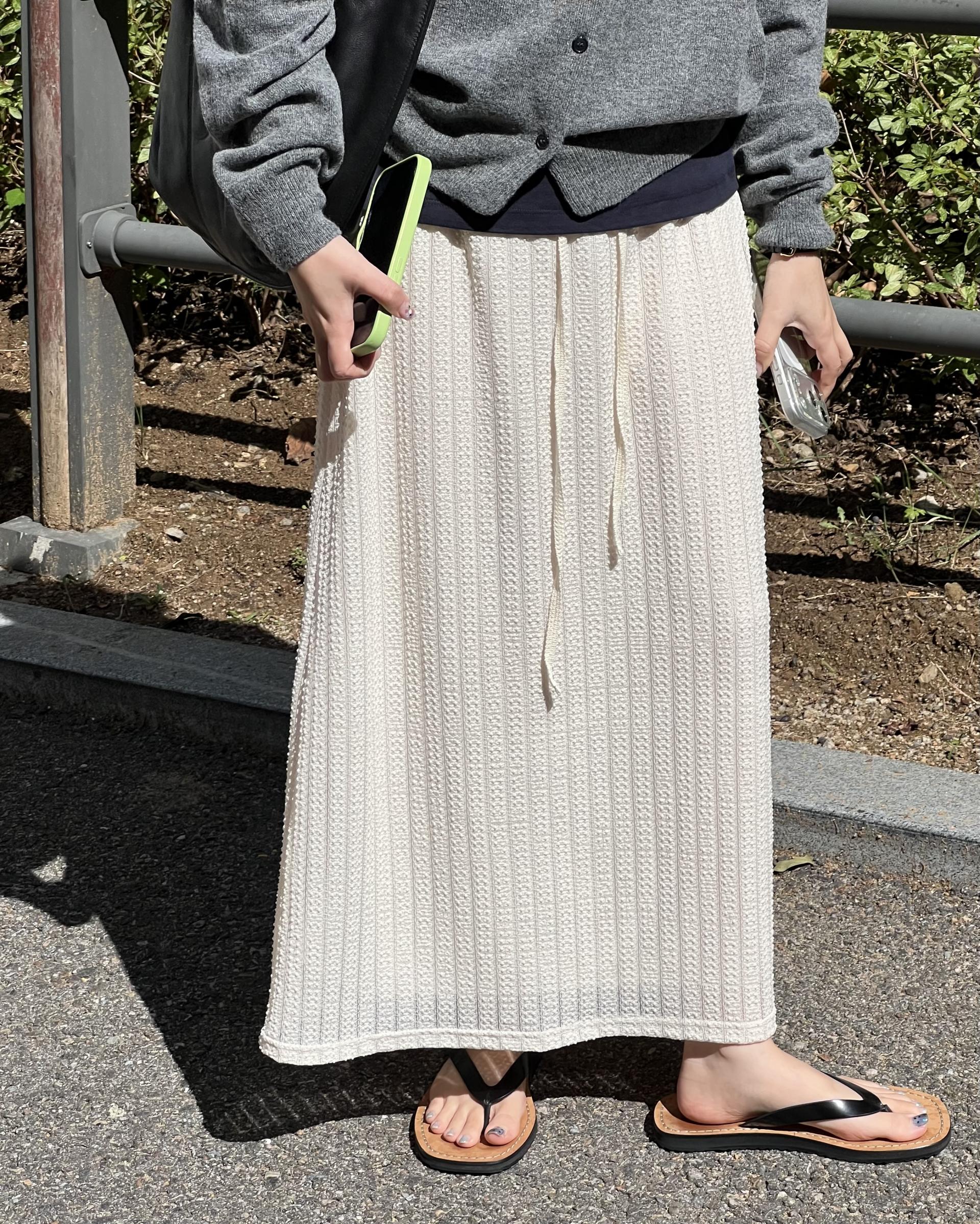 bowl round cardigan (grey/khaki/red) ์
