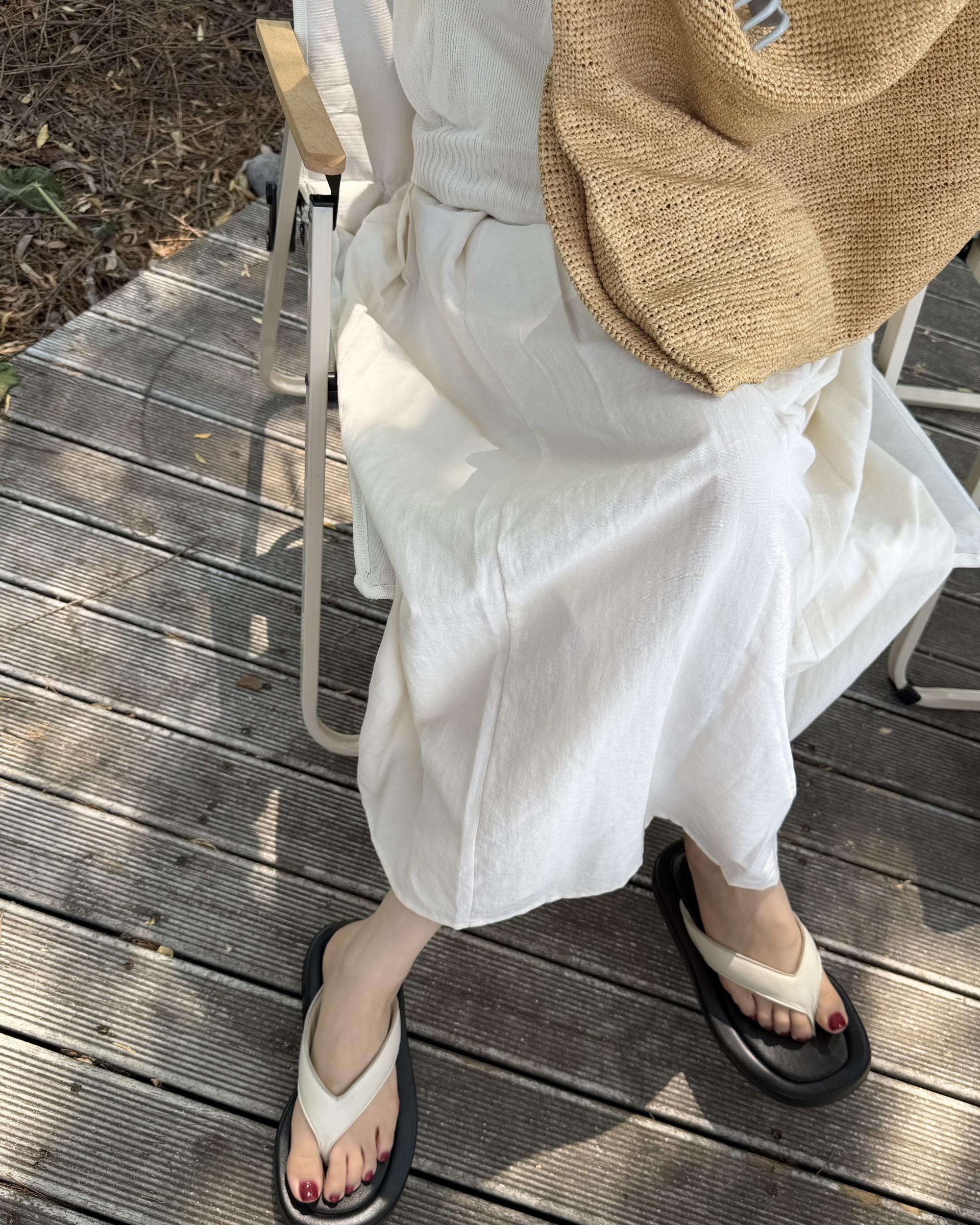 oatmeal dress (charcoal/cream)