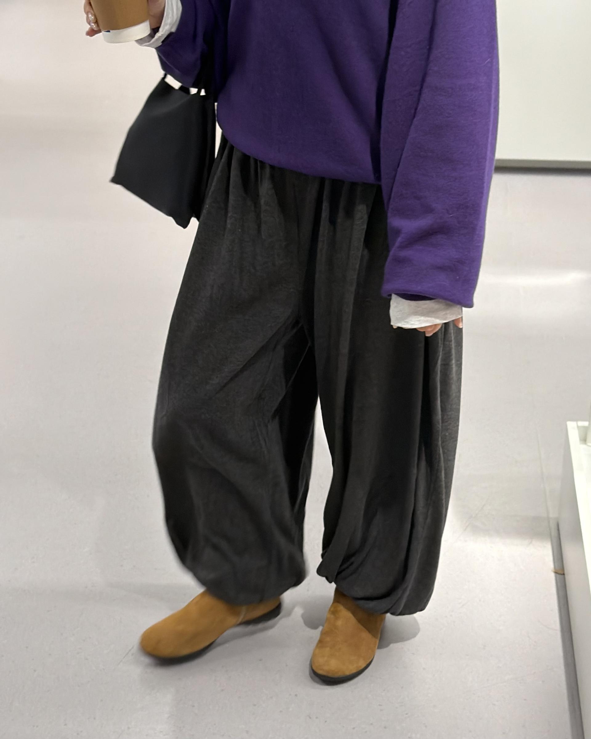 savanna harem pants (purple/charcoal/grey)
