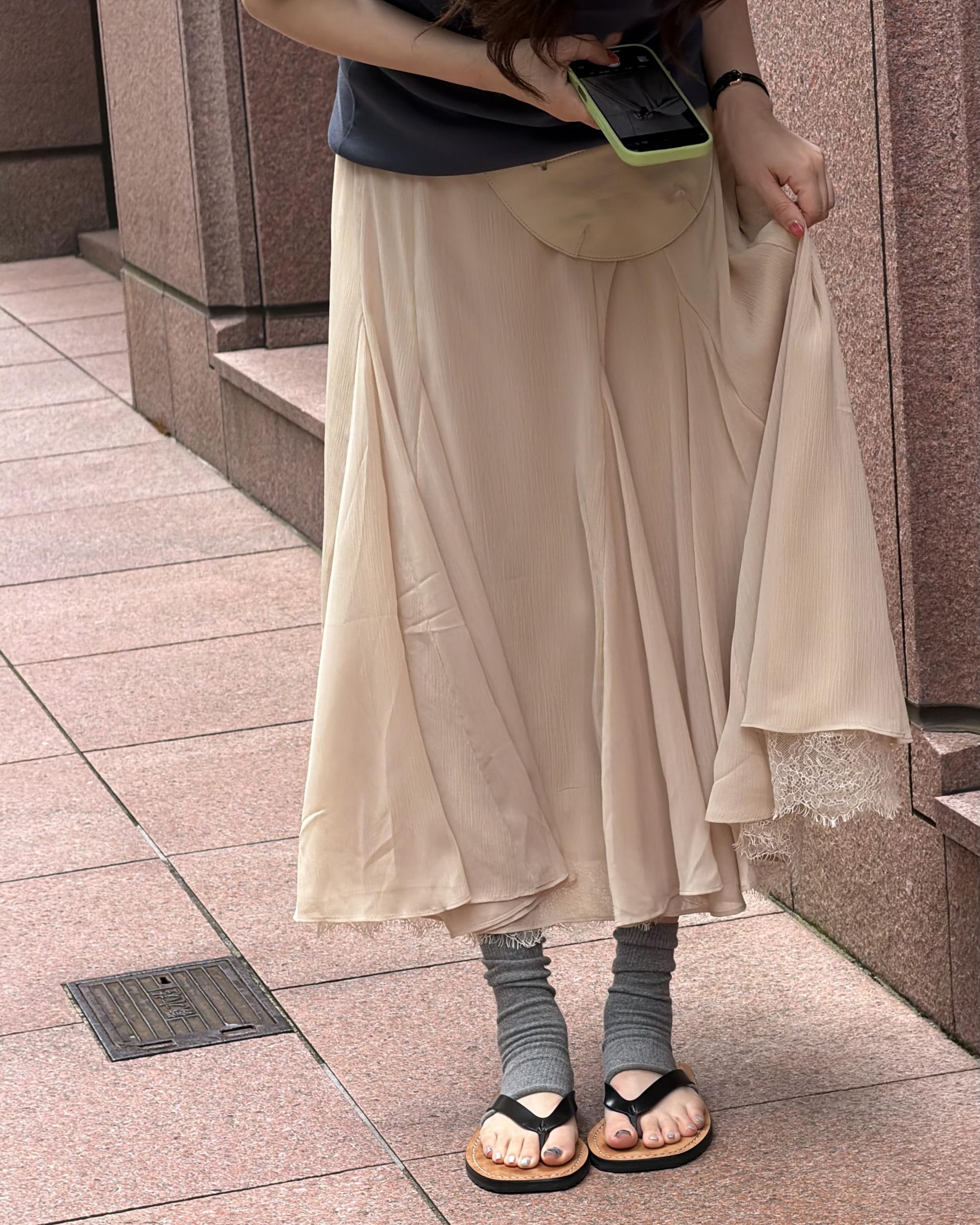 veil lace skirt