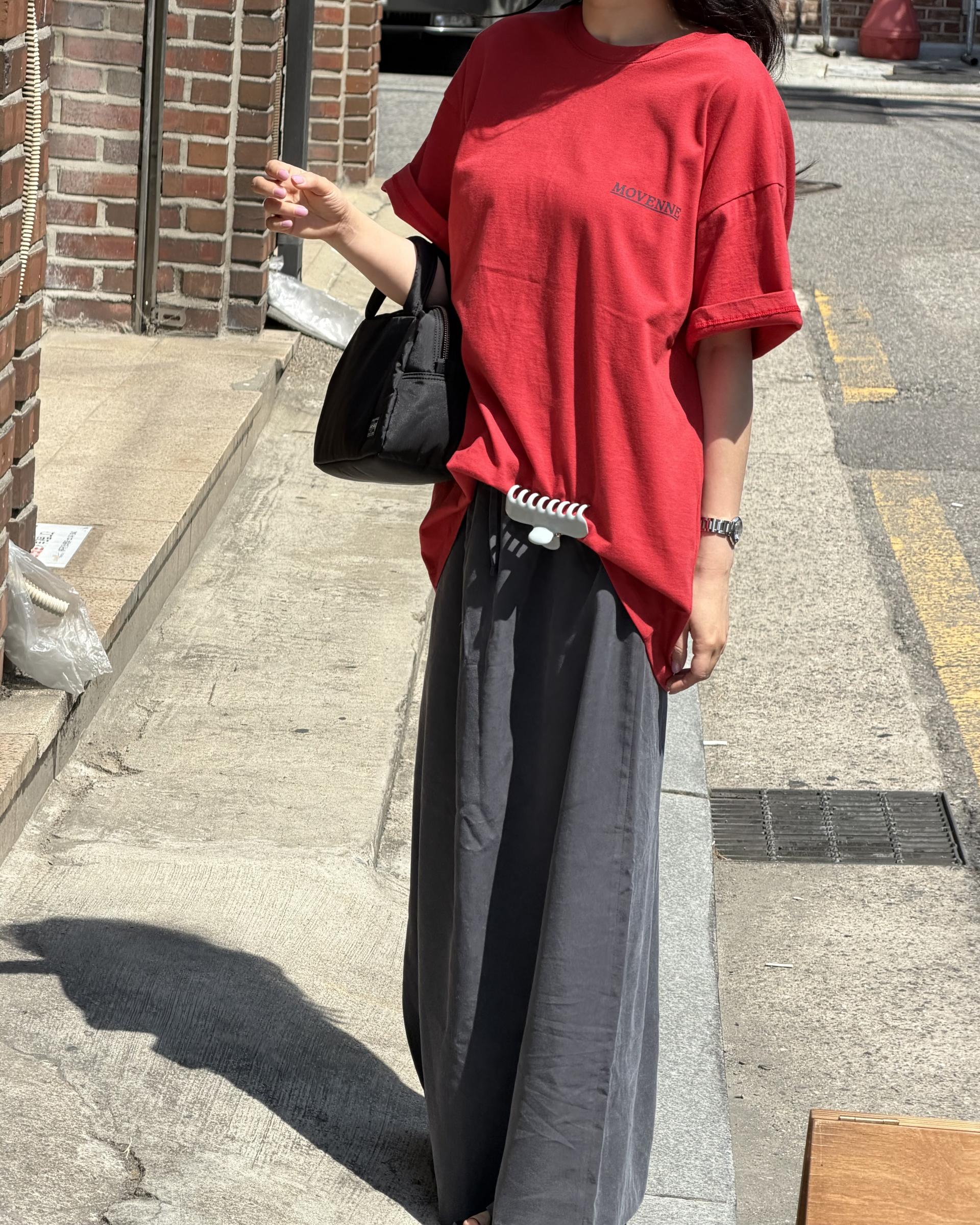 manhattan top (red/charcoal)