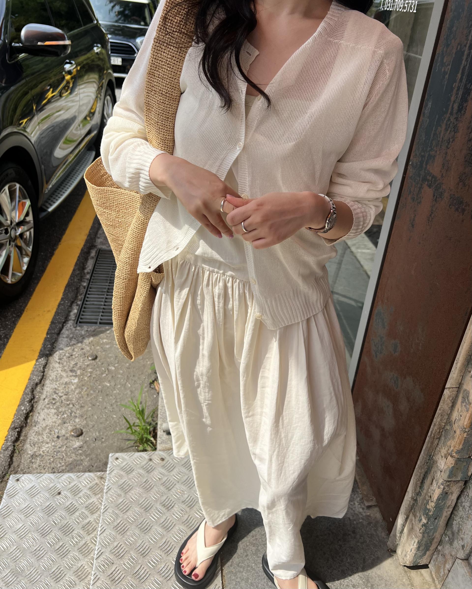 oatmeal dress (charcoal/cream)