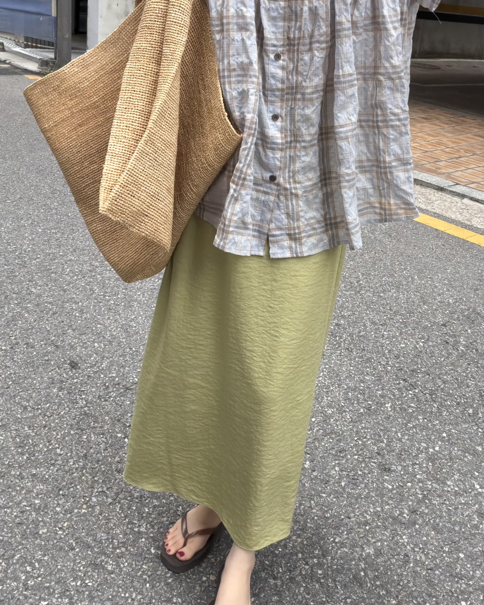 riri check blouse