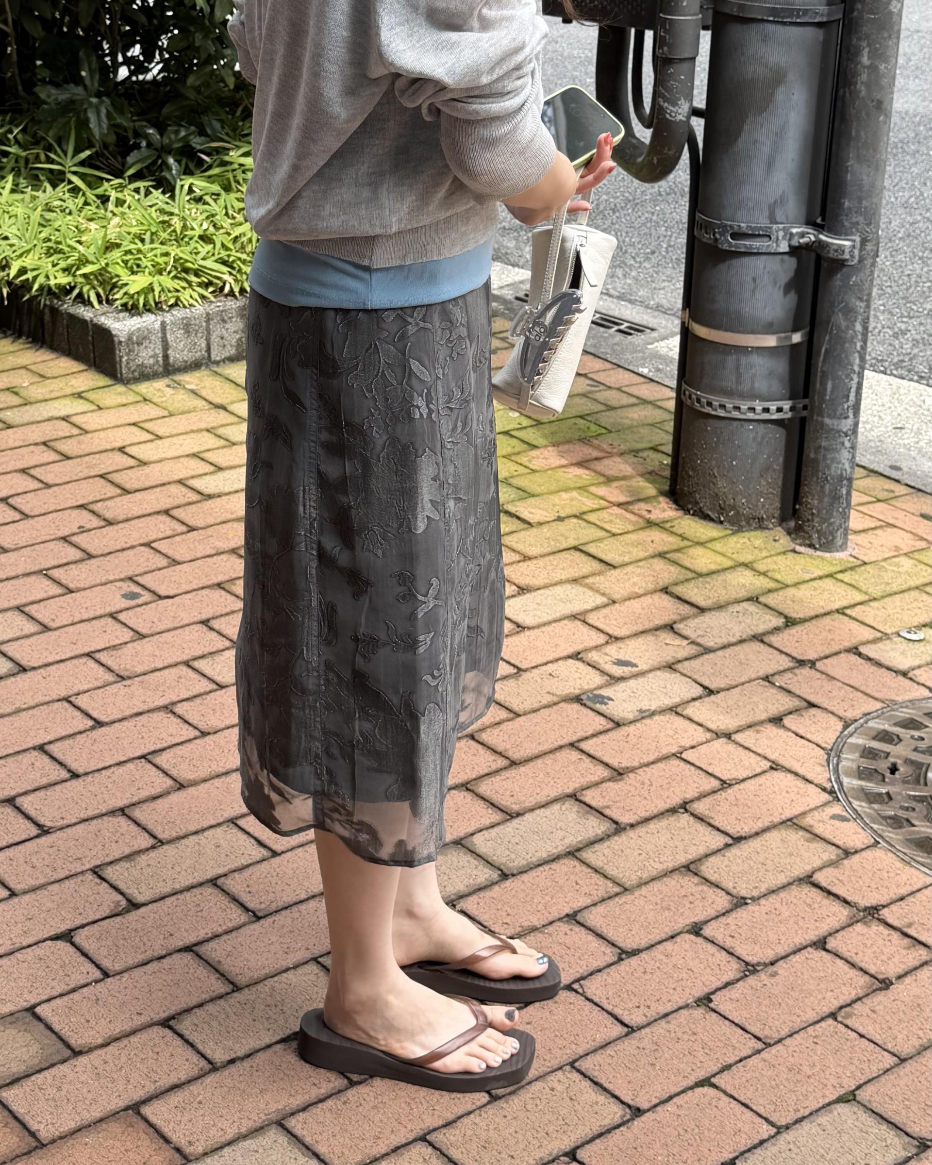 punch u-neck knit (mint/baby blue/grey)