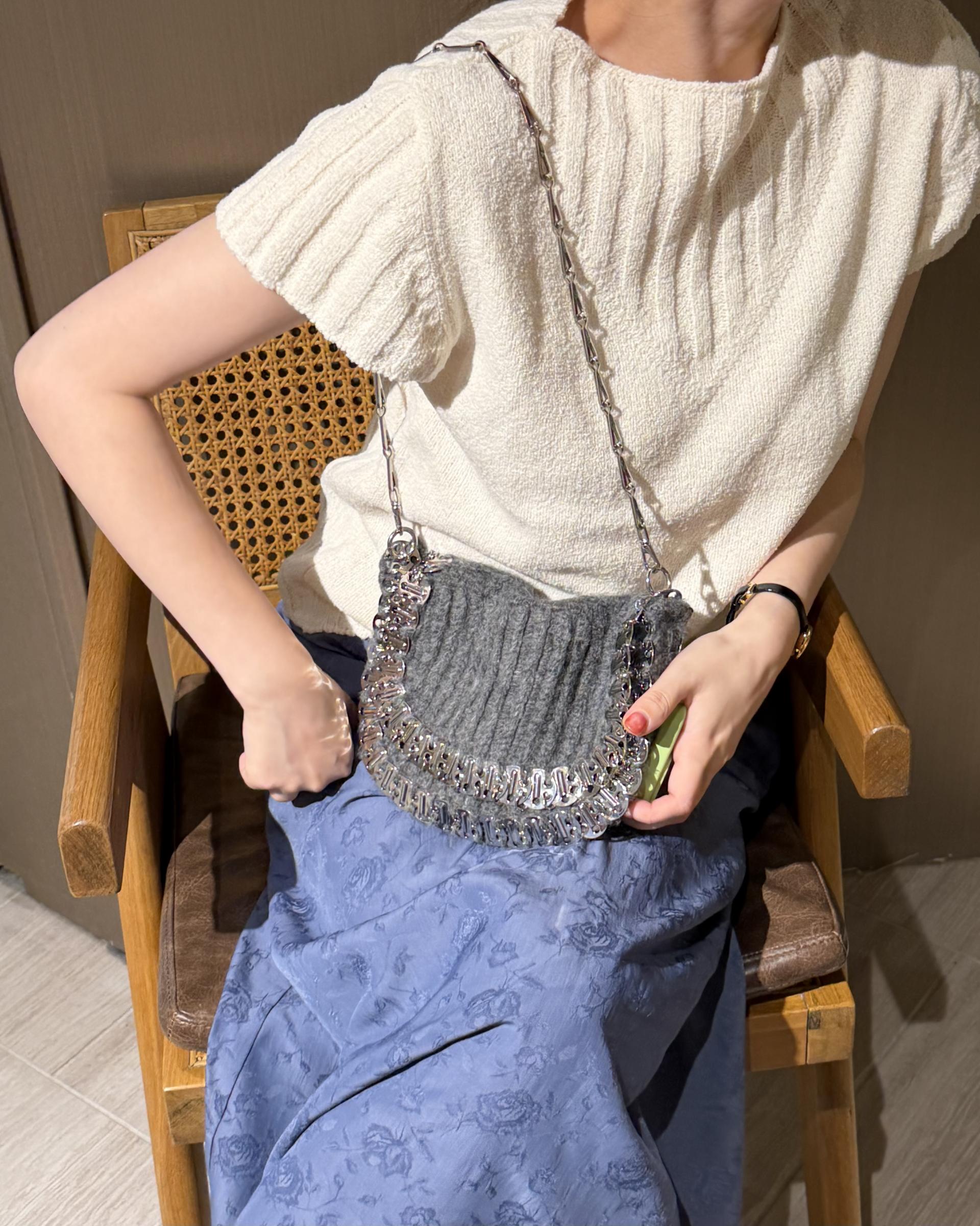 emma half knit (cream/pale grey/charcoal)