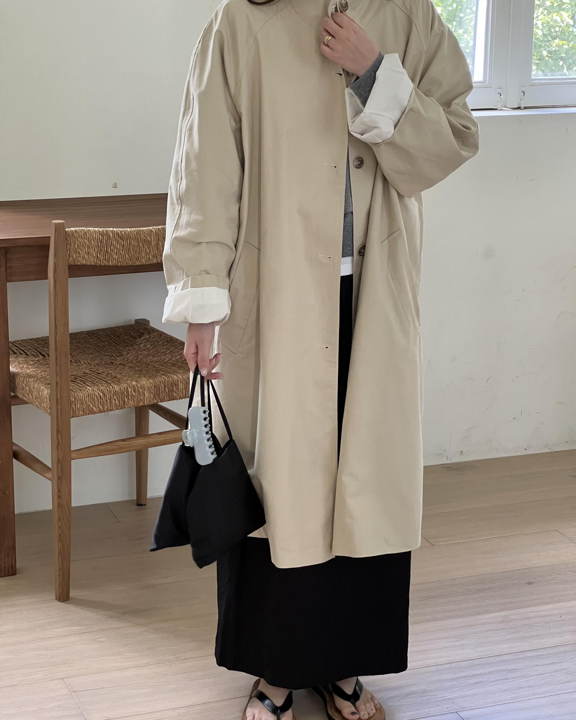 base wrinkle skirt (black/cream)