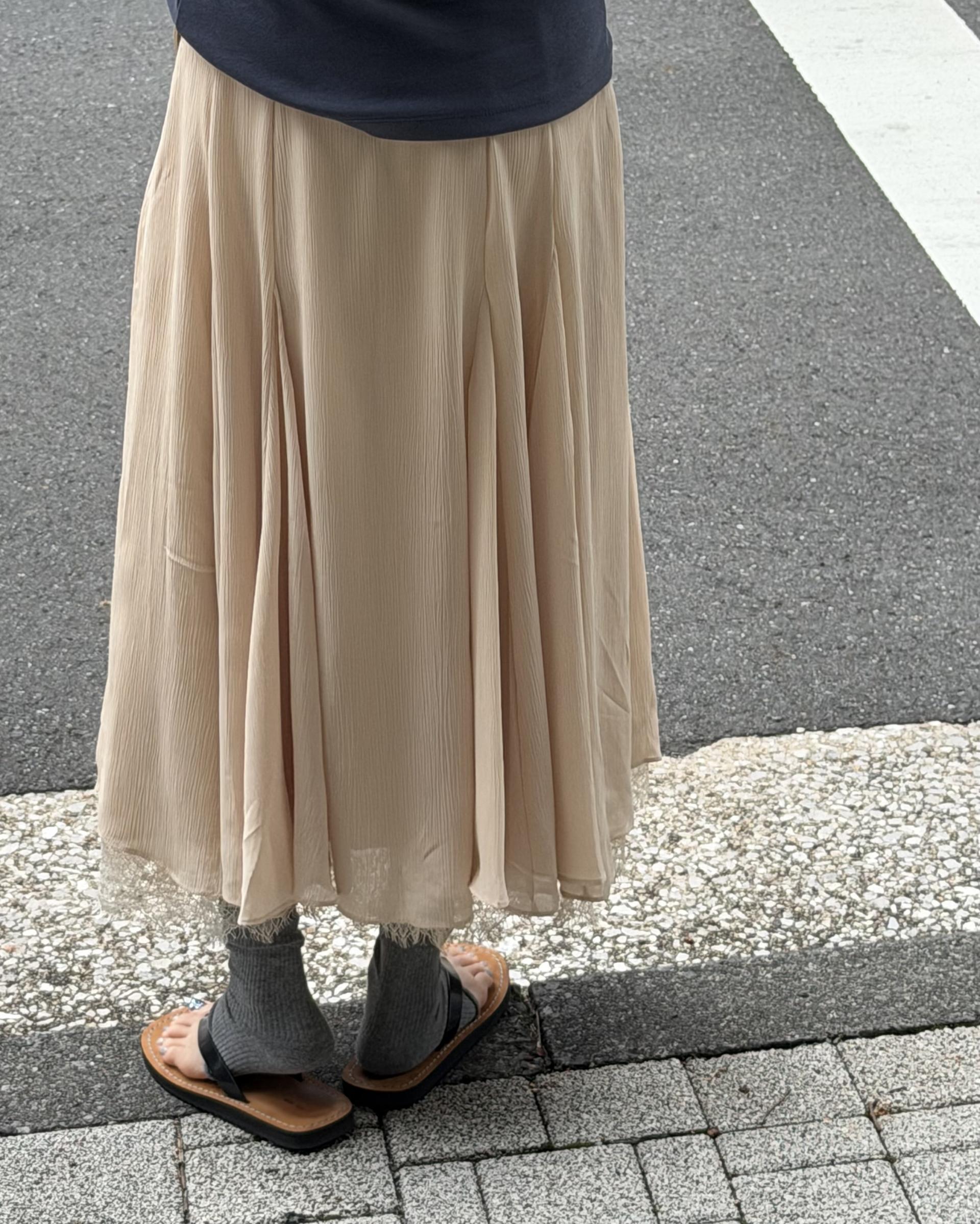 veil lace skirt