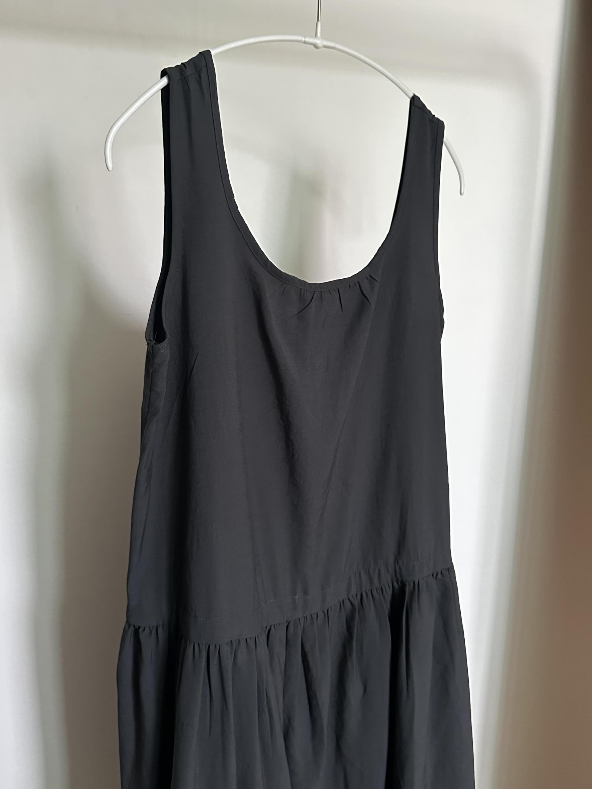 oatmeal dress (charcoal/cream)