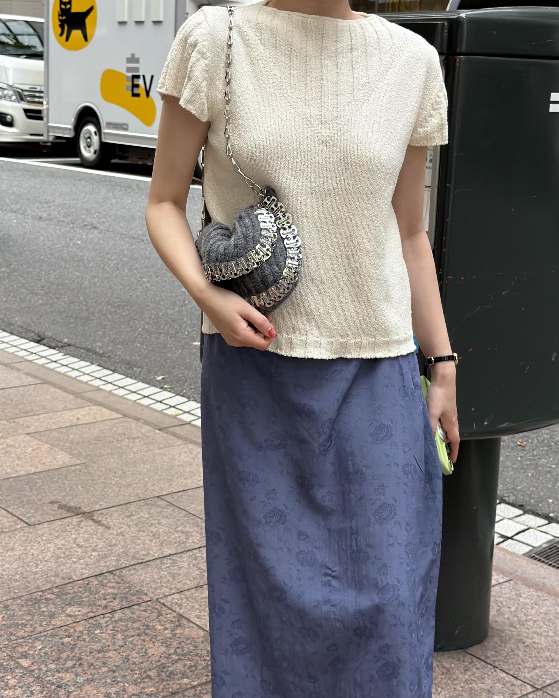 emma half knit (cream/pale grey/charcoal)