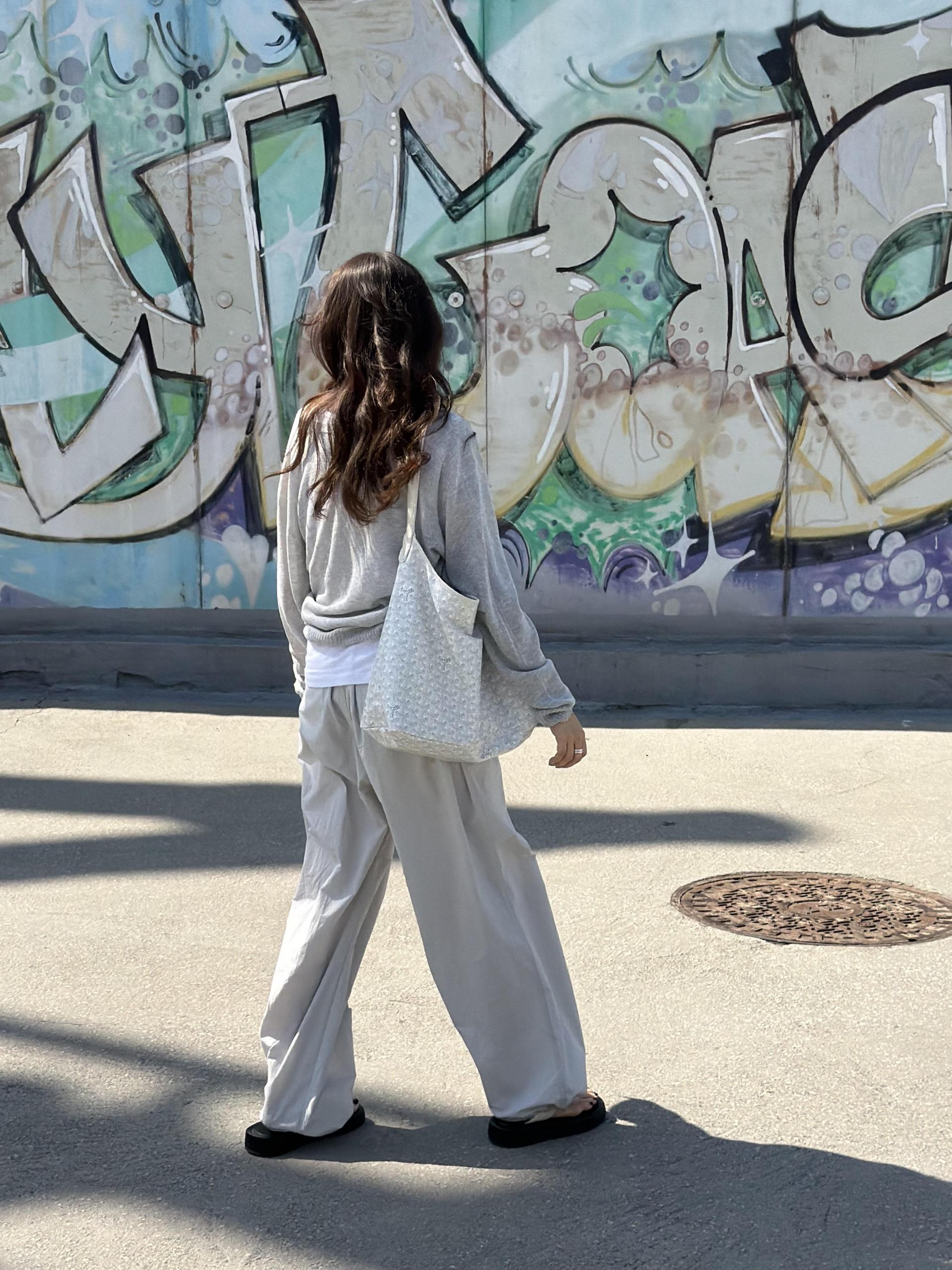 pampas string pants (pale grey)