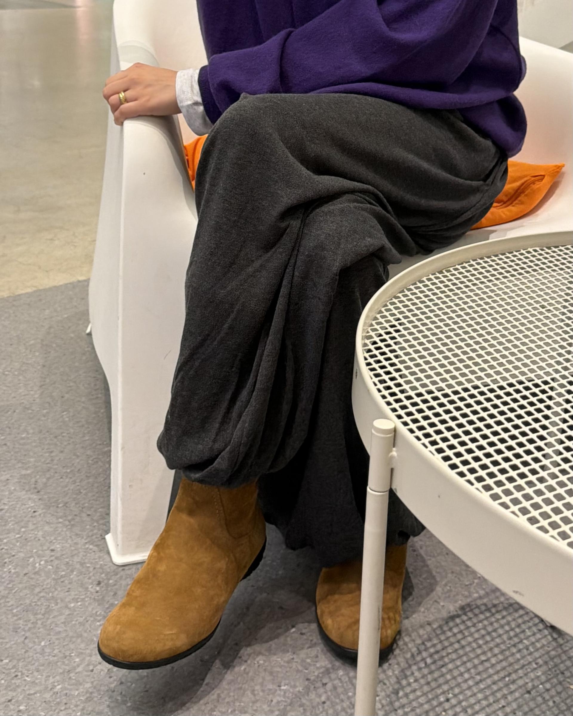 fuego u-neck knit (purple/charcoal/blue)