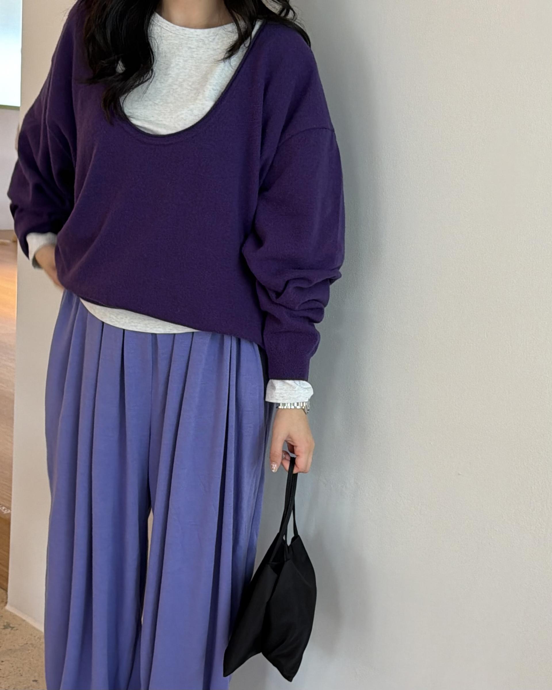 savanna harem pants (purple/charcoal/grey)